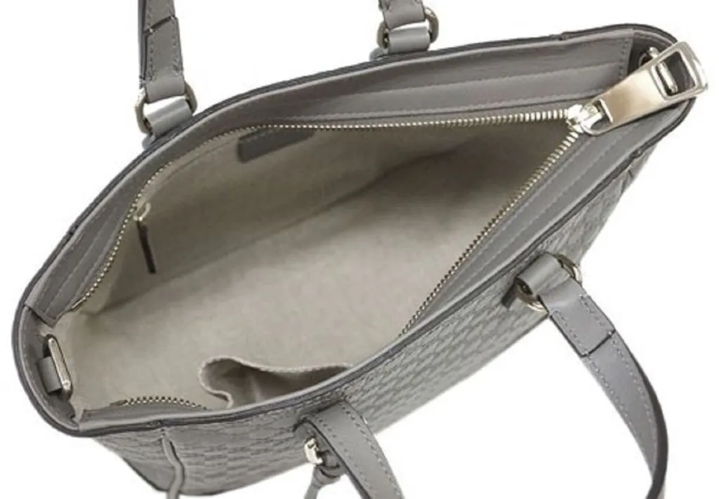 Gucci GG Microgussima Small Tote Crossbody in Graphite