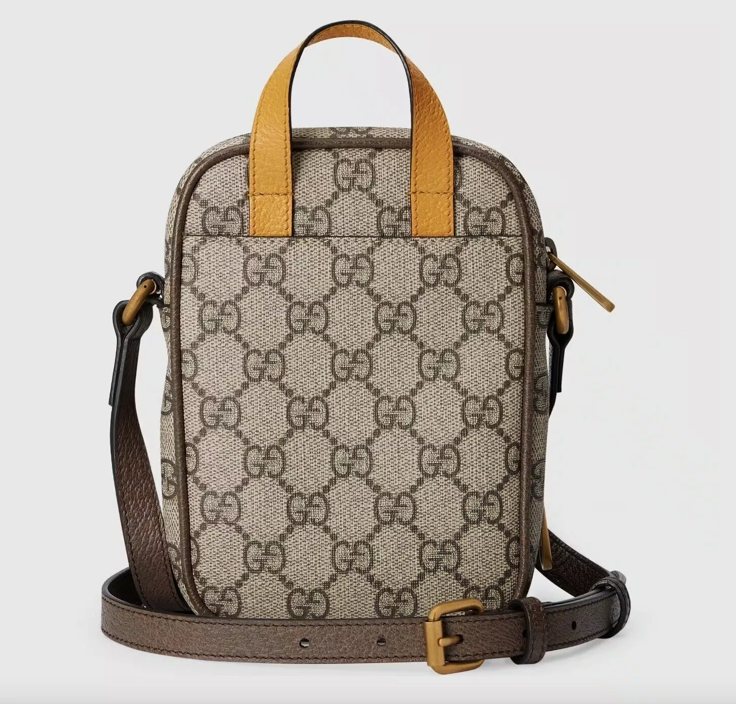 Gucci Neo Vintage Logo Mini Beige Ebony GG Brown Italy Shoulder Bag Handbag New