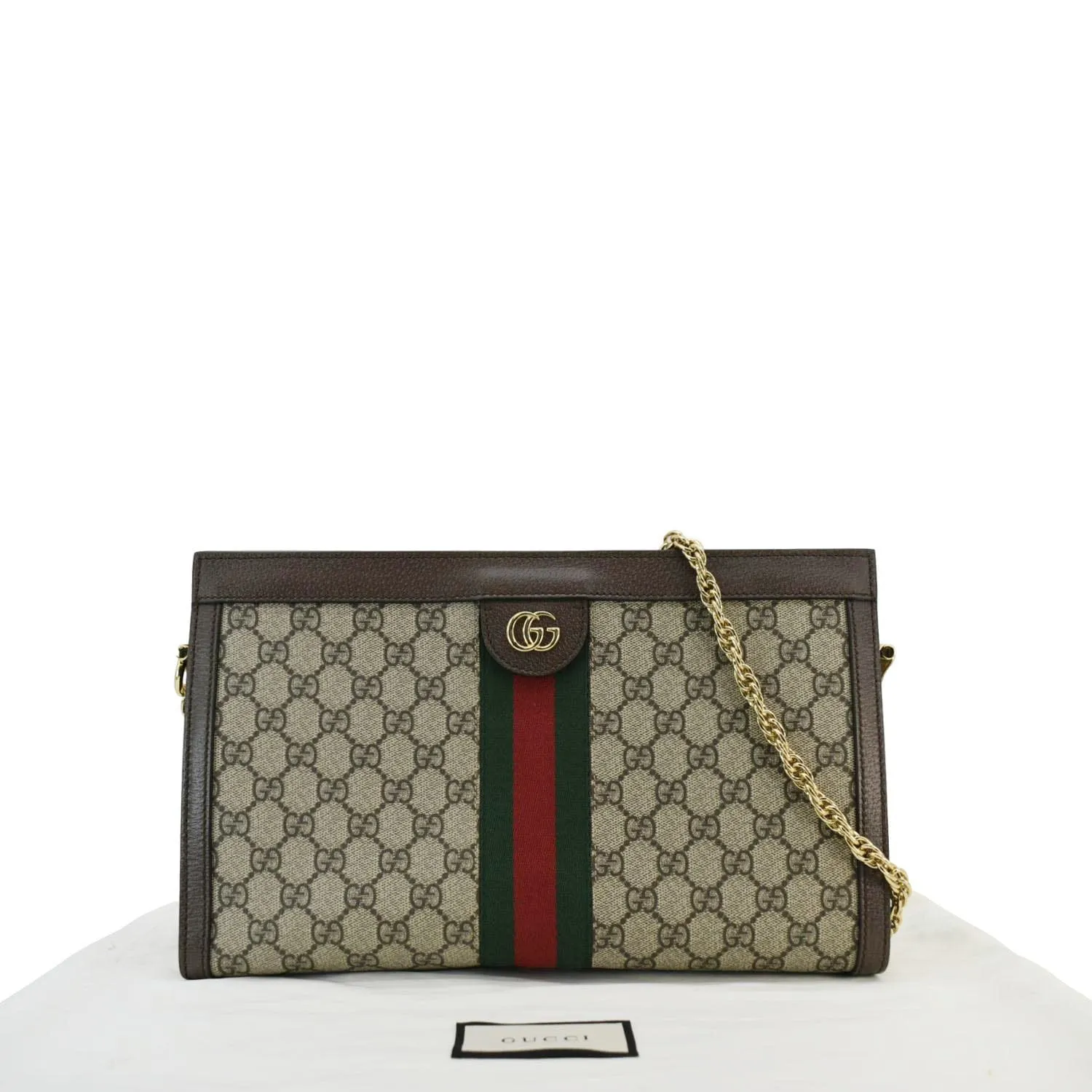 GUCCI Ophidia Medium GG Supreme Canvas Shoulder Bag Beige  503876