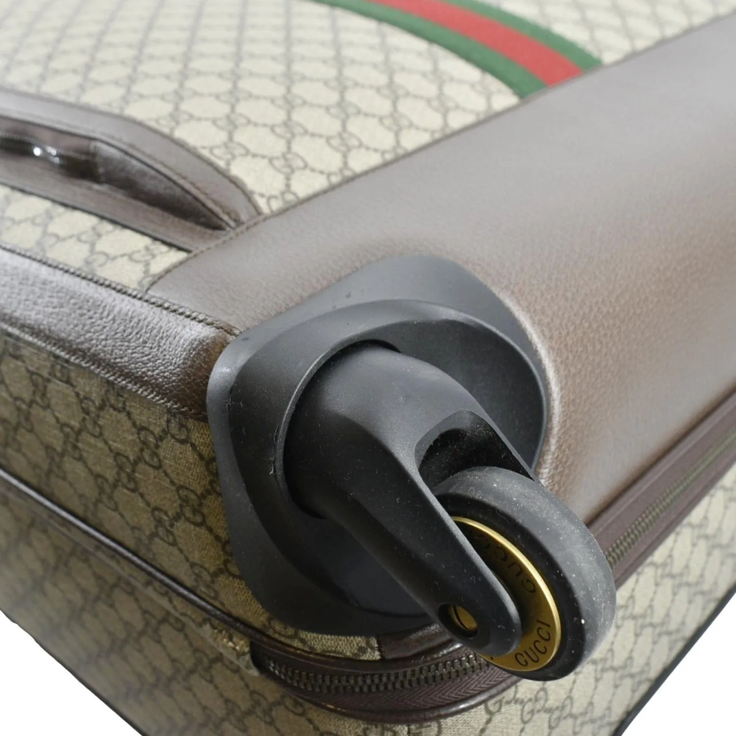 GUCCI Ophidia Trolley GG Supreme Canvas Travel Bag Beige 728305