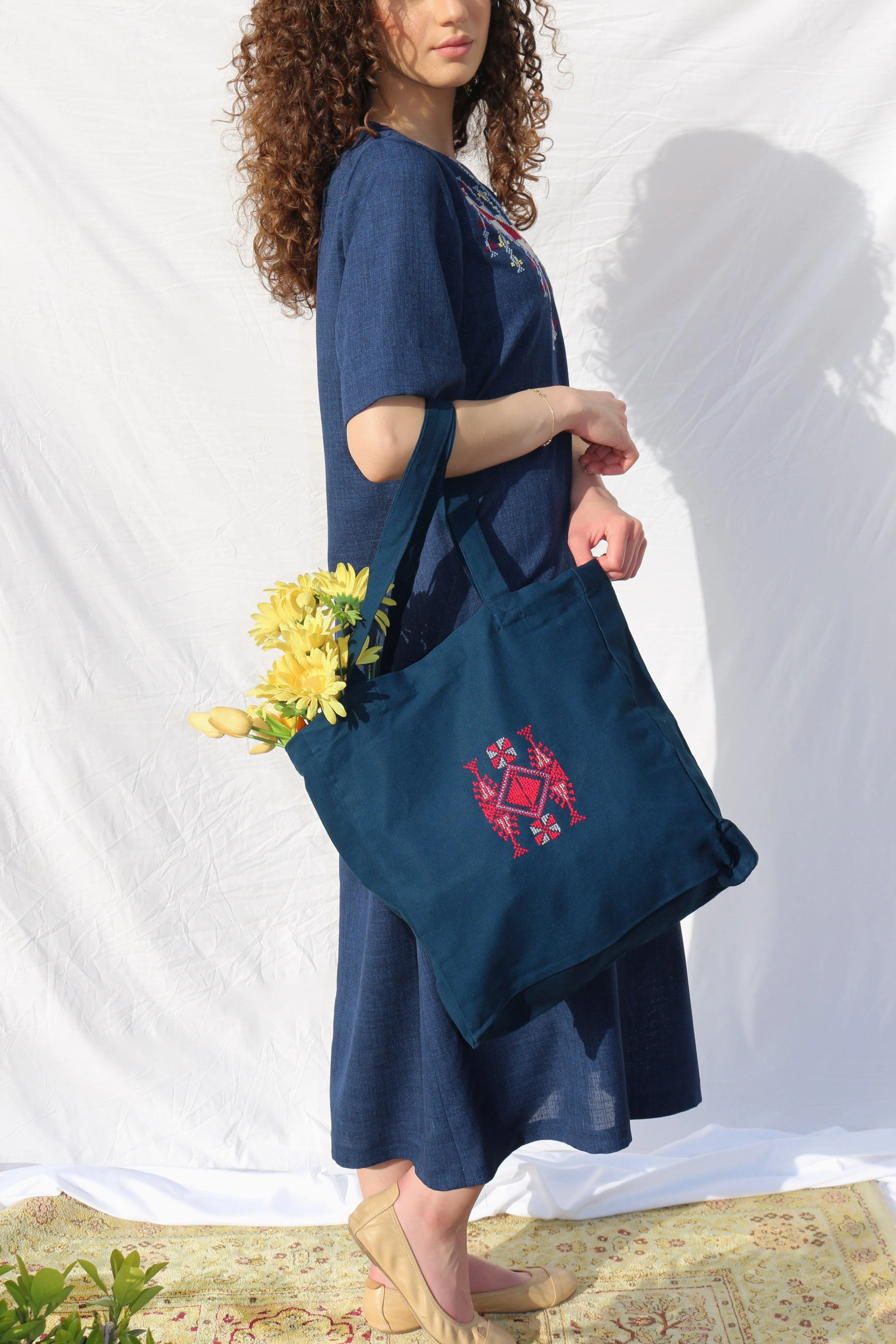 Hand-Embroidered Tote Bags - Made by Refugees