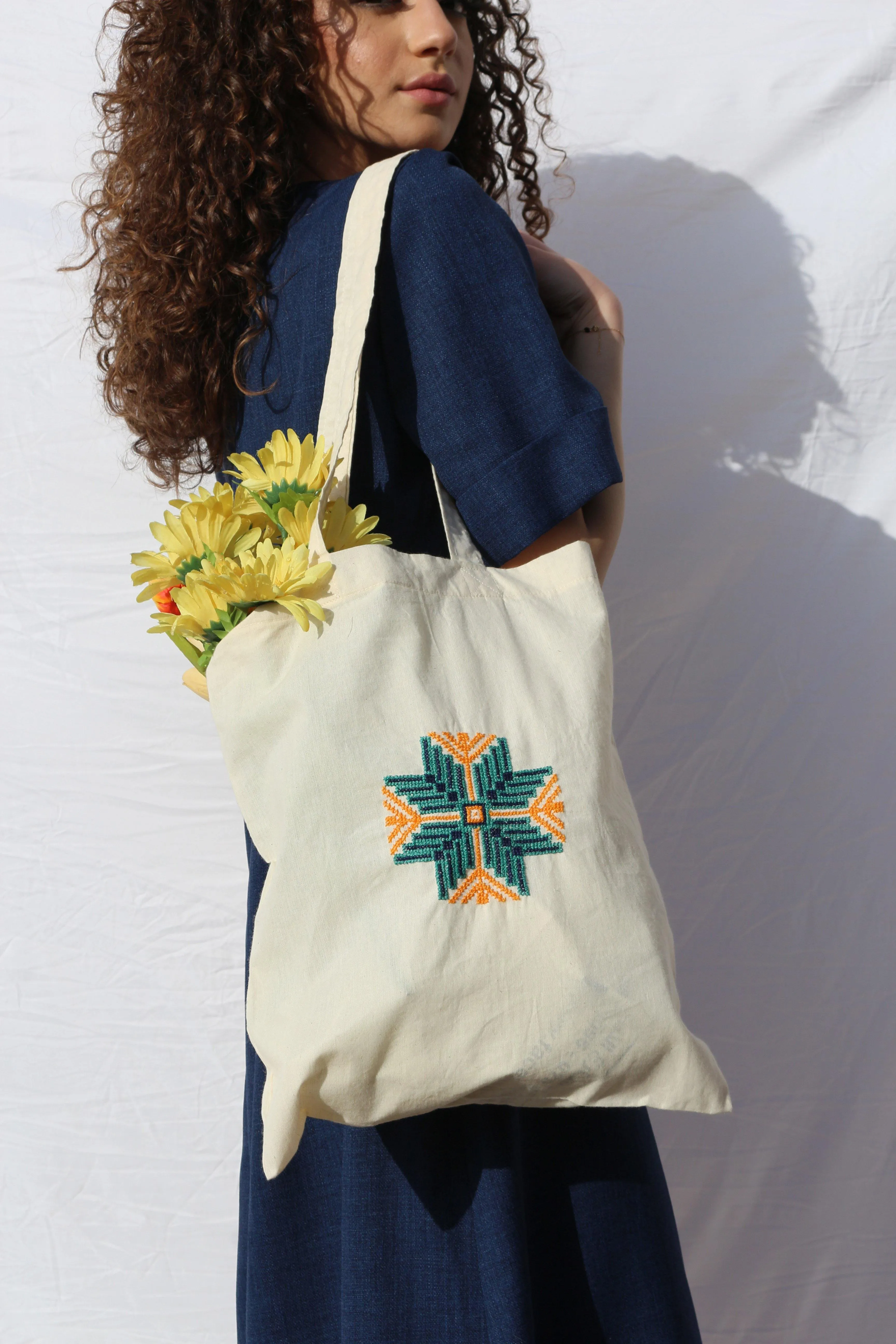 Hand-Embroidered Tote Bags - Made by Refugees