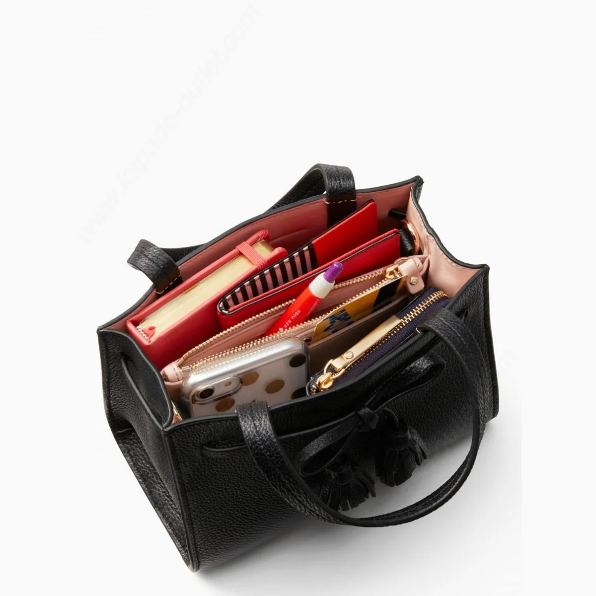 Hayes Street Small Black Sam Satchel Bag