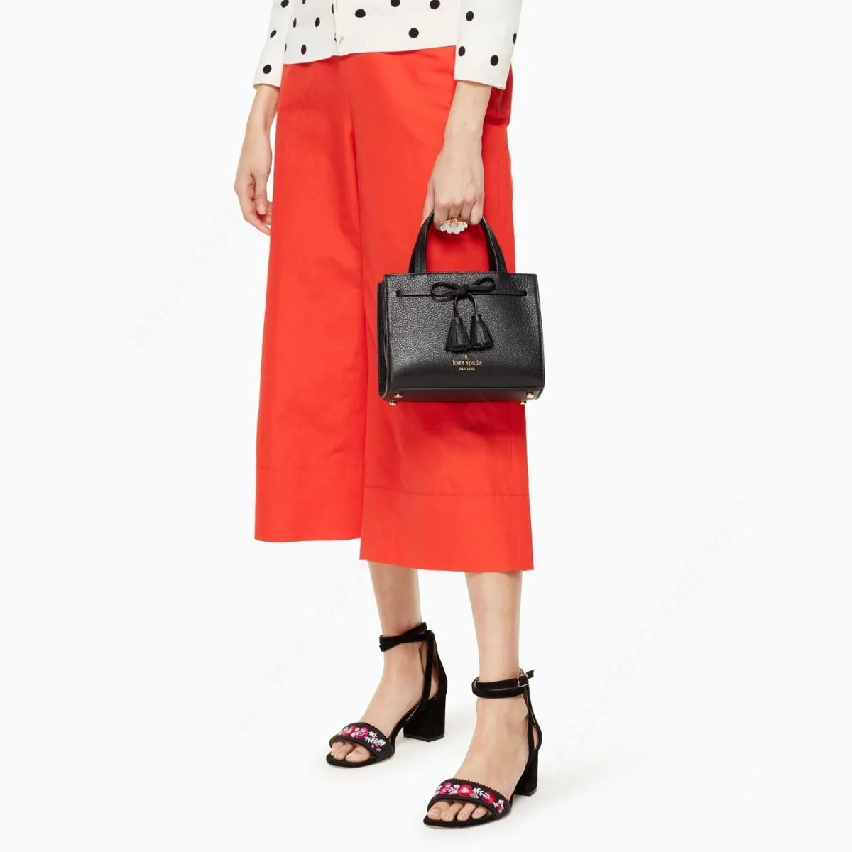 Hayes Street Small Black Sam Satchel Bag