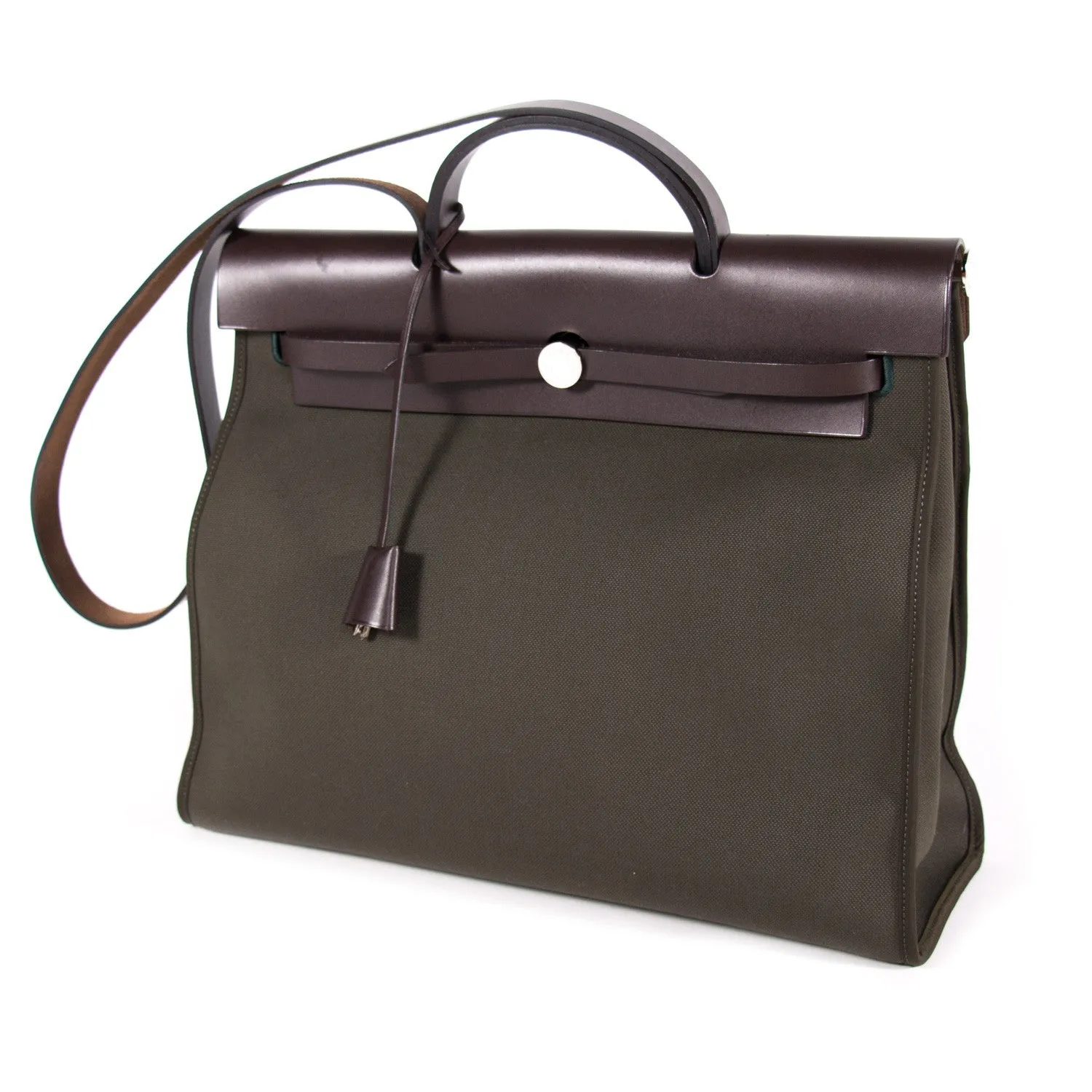 Hermes Herbag Zip 39 Vert Olive