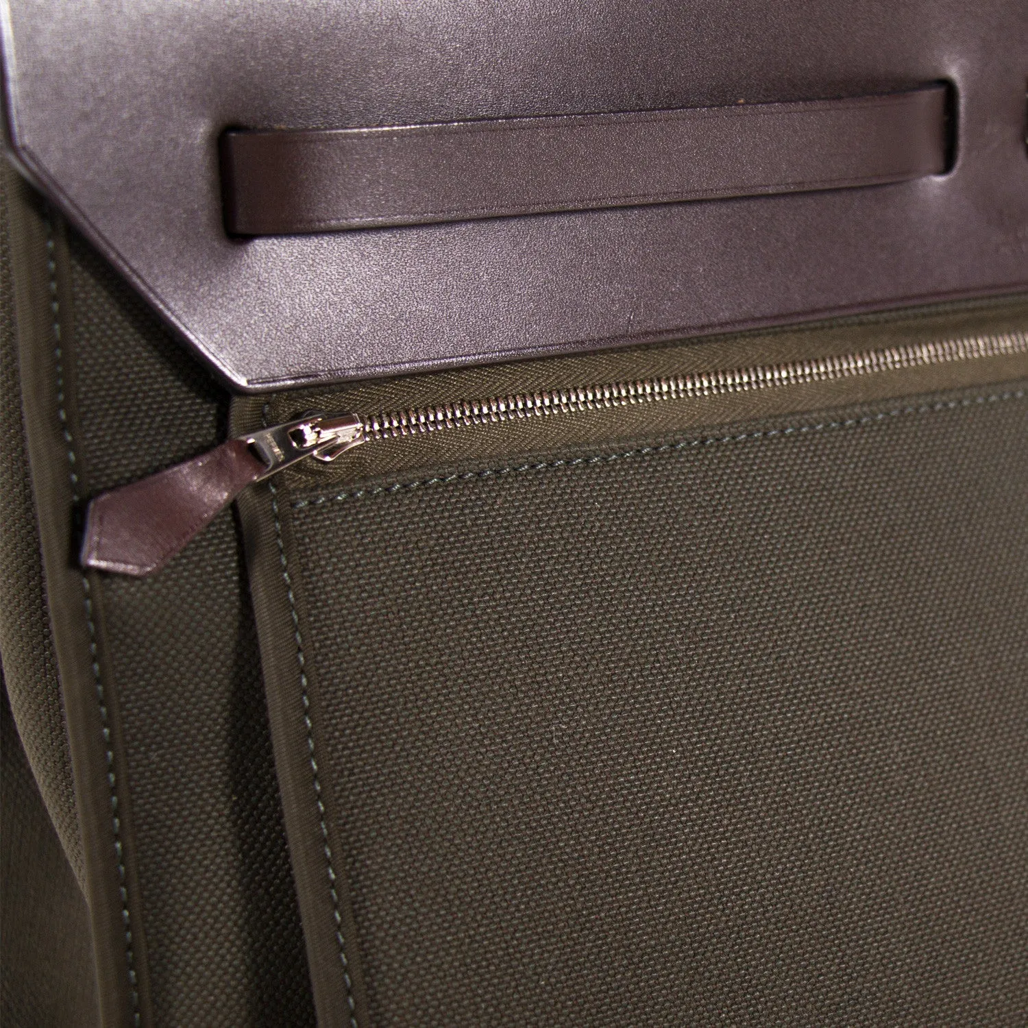 Hermes Herbag Zip 39 Vert Olive