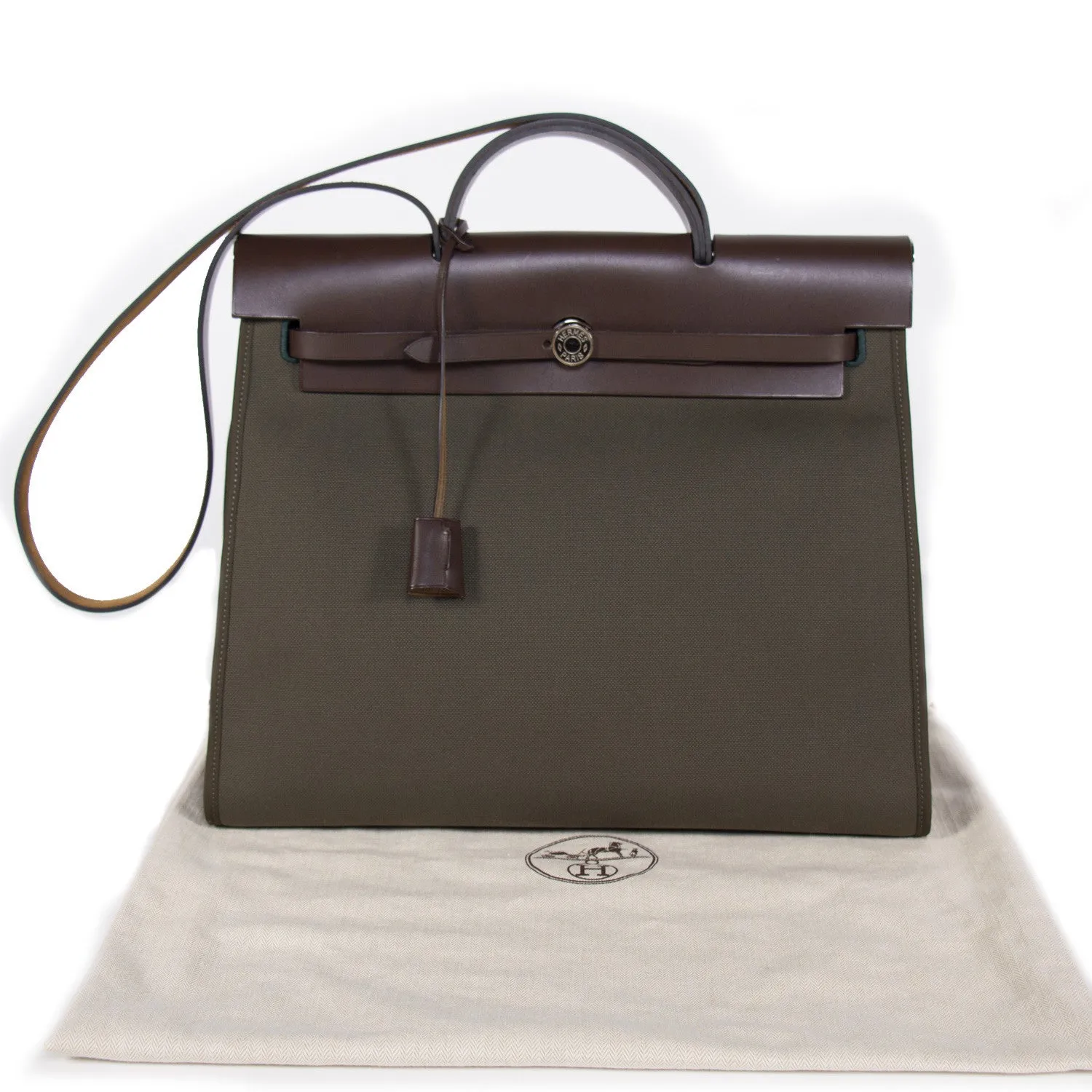 Hermes Herbag Zip 39 Vert Olive