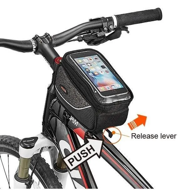 Ibera QR Top Tube bag with Phone Case