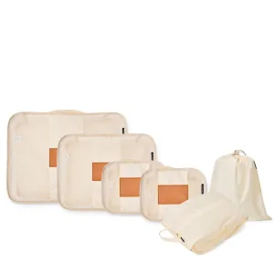 Ivory Mesh Packing Cubes - Set of 6