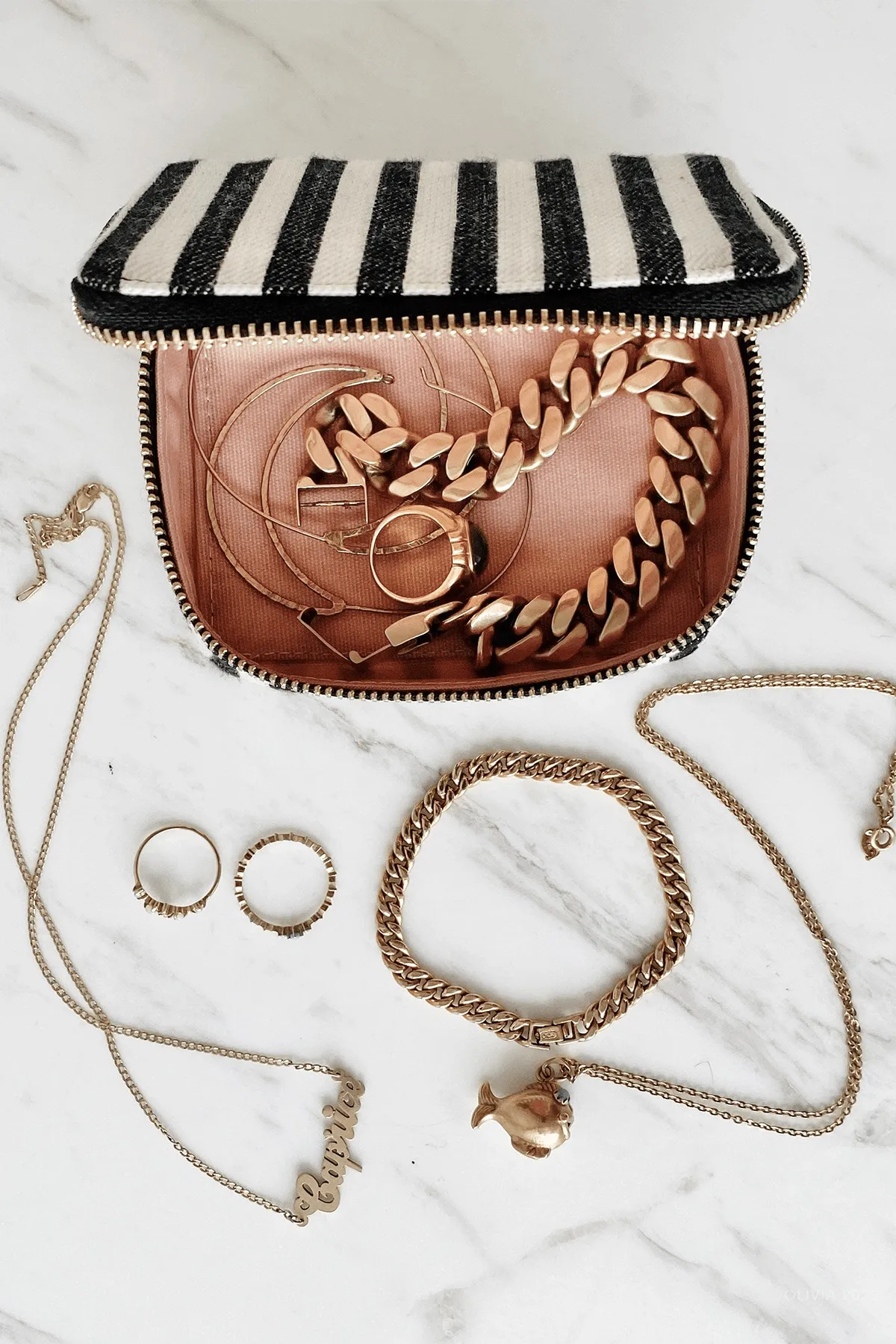 Jewelry/Trinket Box, Striped