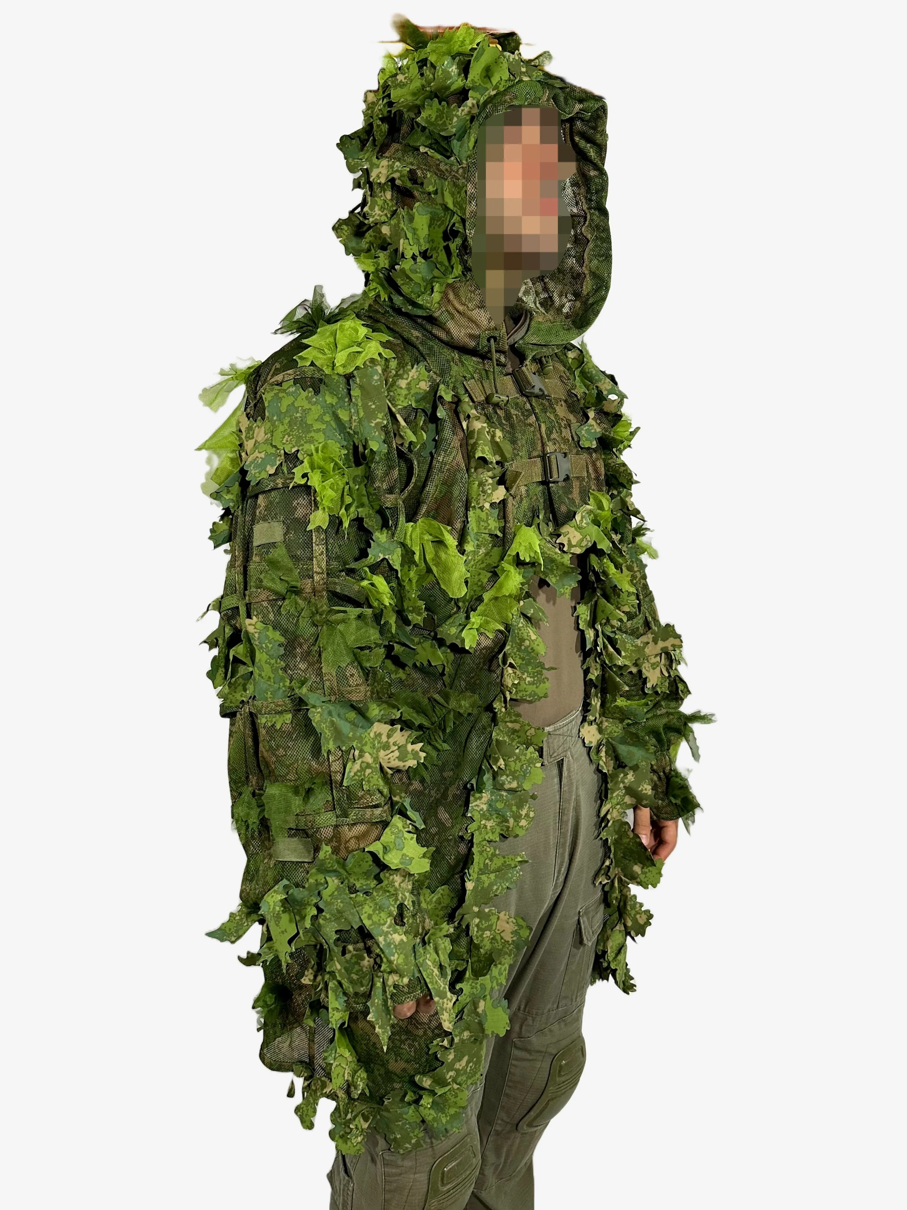 KMCS Cloak with Next Gen Leaf Strips - Green