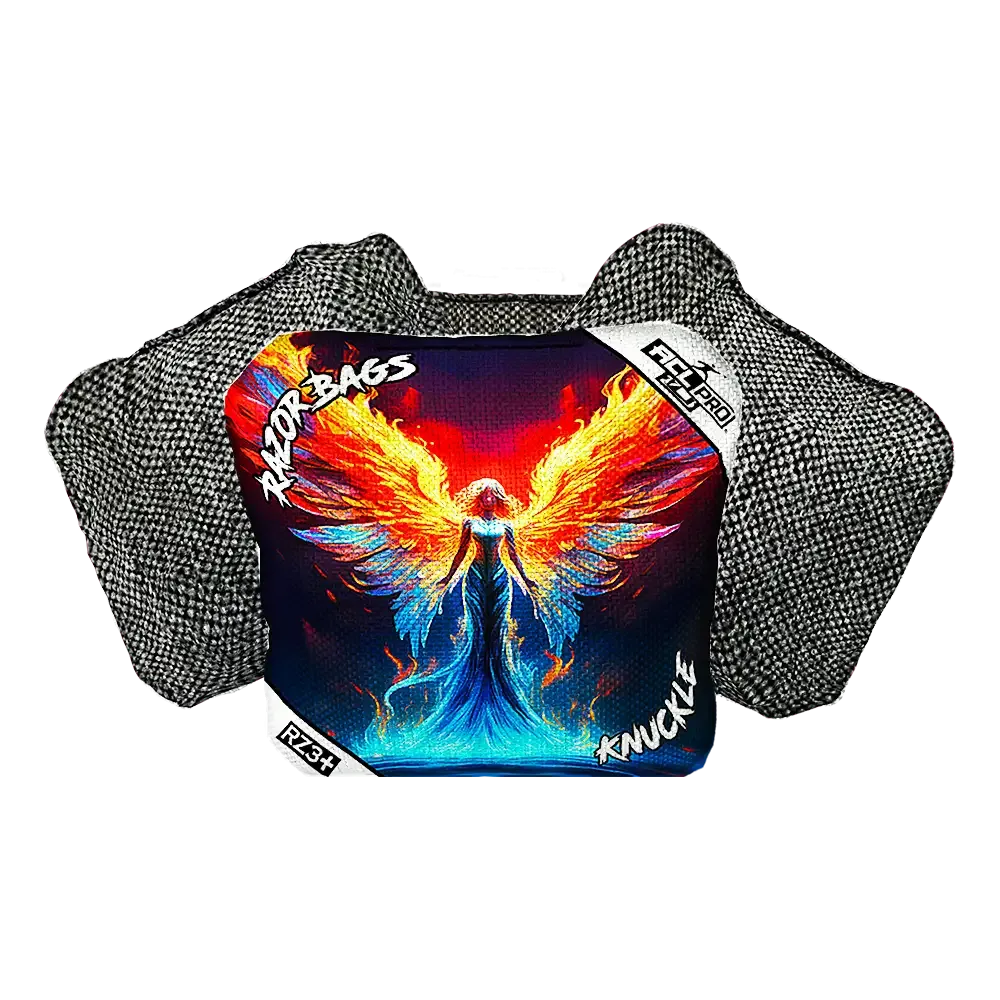Knuckle | Flame Angel | ACL PRO Razor Cornhole Bags