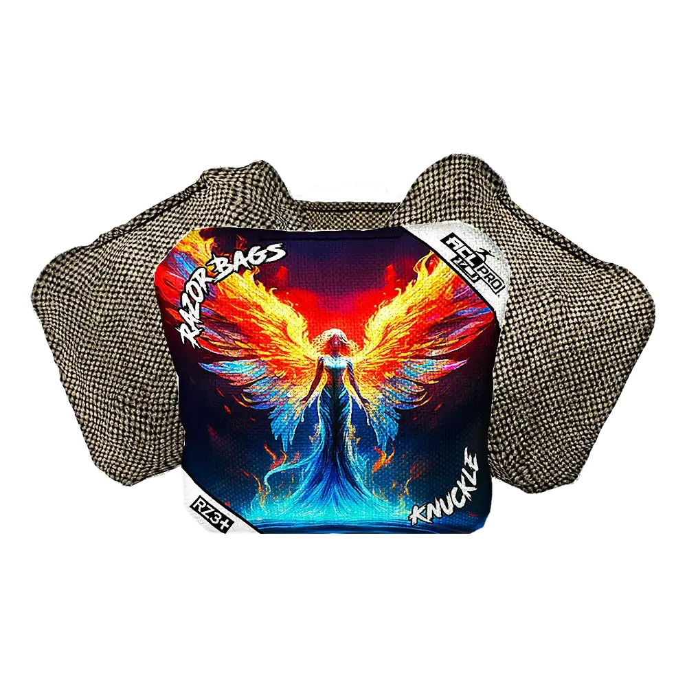 Knuckle | Flame Angel | ACL PRO Razor Cornhole Bags
