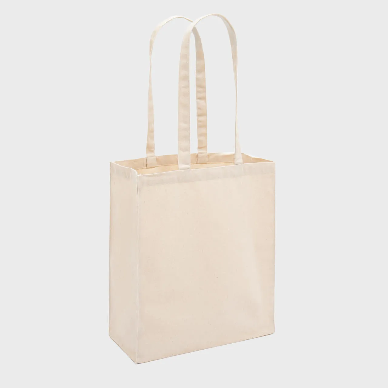 Large natural 10oz recycled canvas bag with gusset