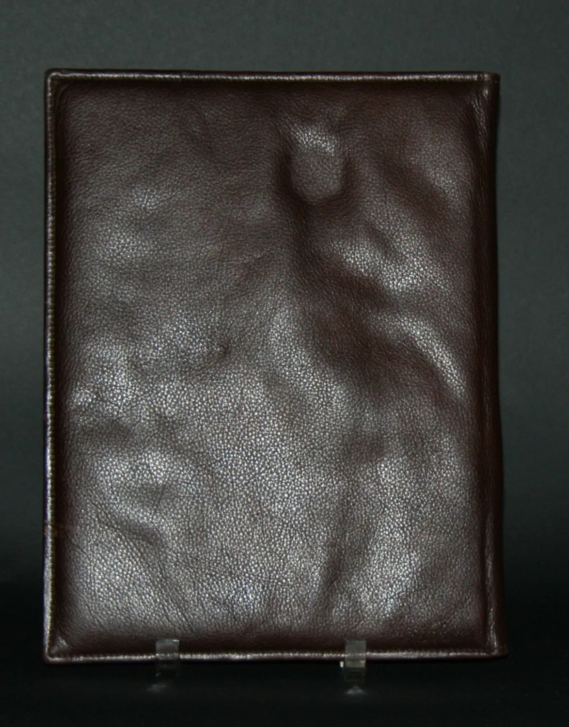 Leather Portfolio Brown With Nguni Hide Inlay