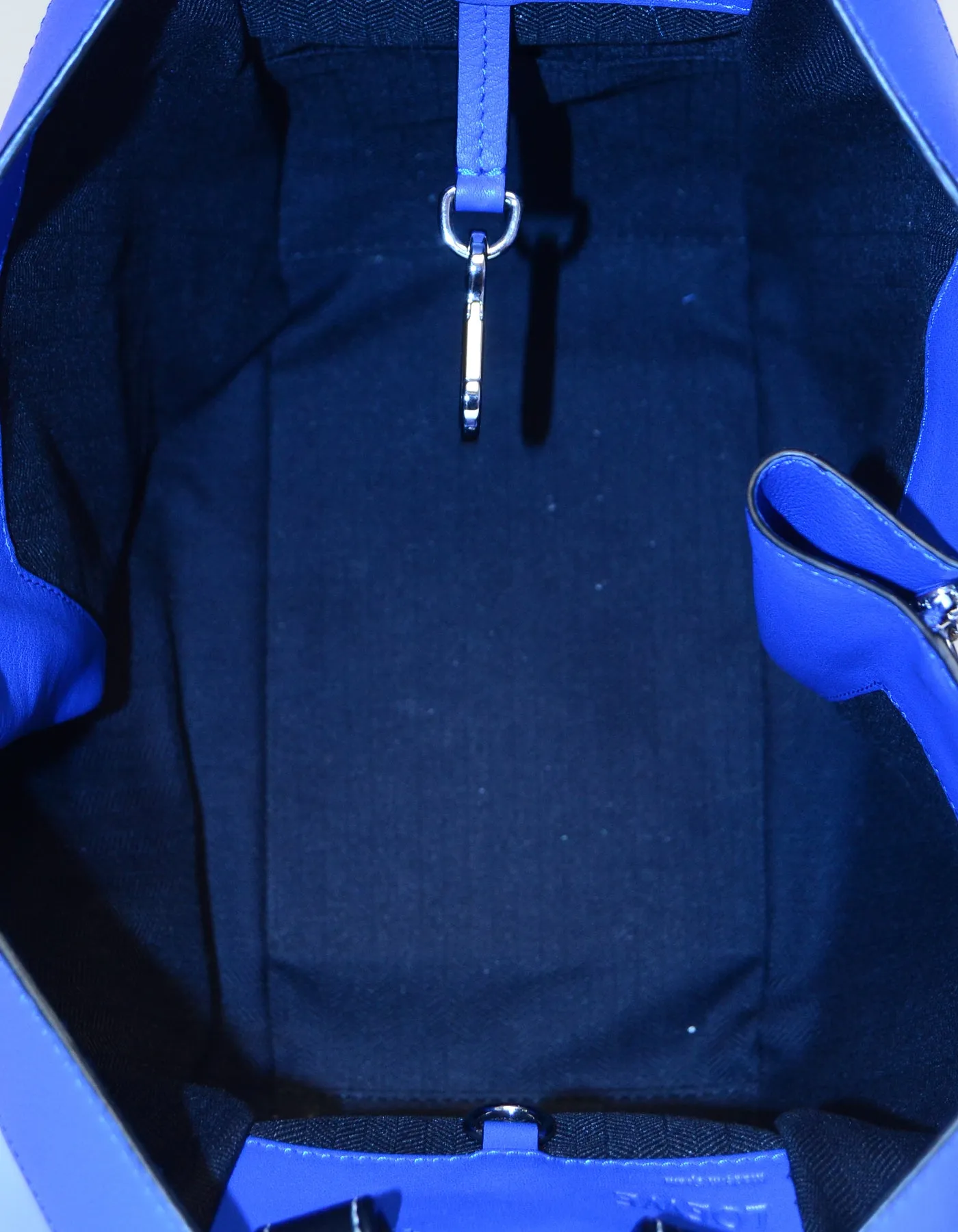Loewe Selfridge's Exclusive Blue Leather Can't Take It Small Hammock Bag