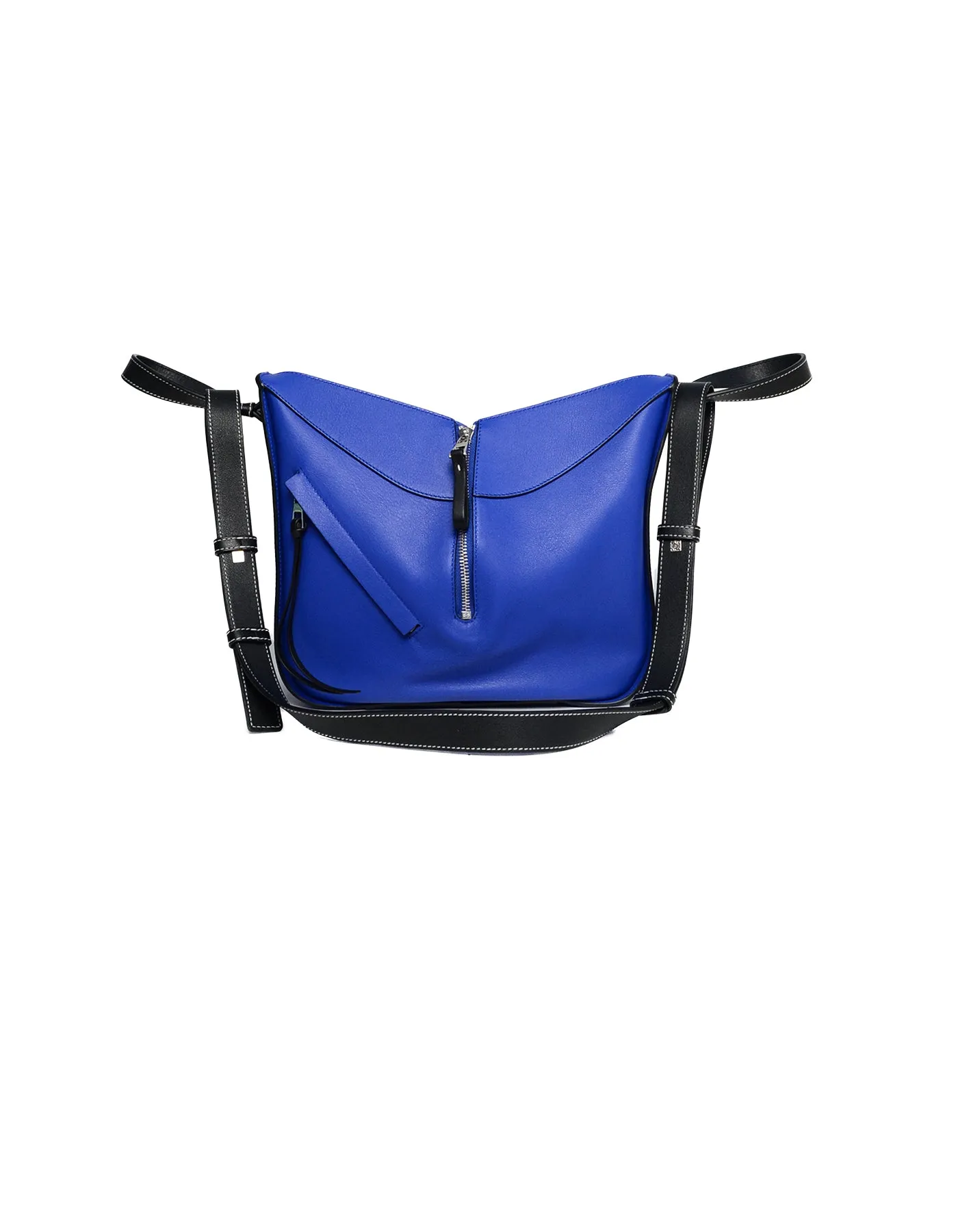 Loewe Selfridge's Exclusive Blue Leather Can't Take It Small Hammock Bag