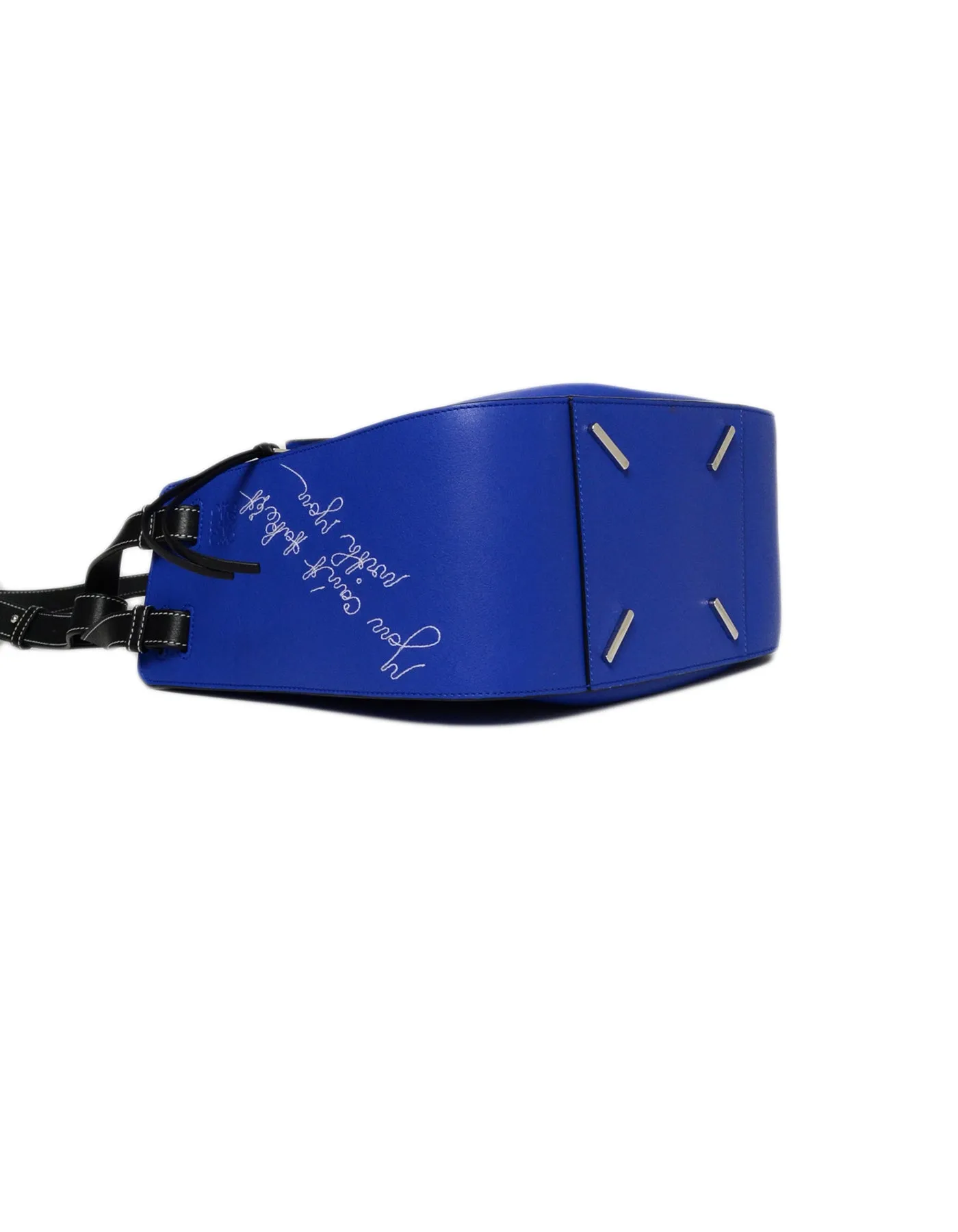 Loewe Selfridge's Exclusive Blue Leather Can't Take It Small Hammock Bag