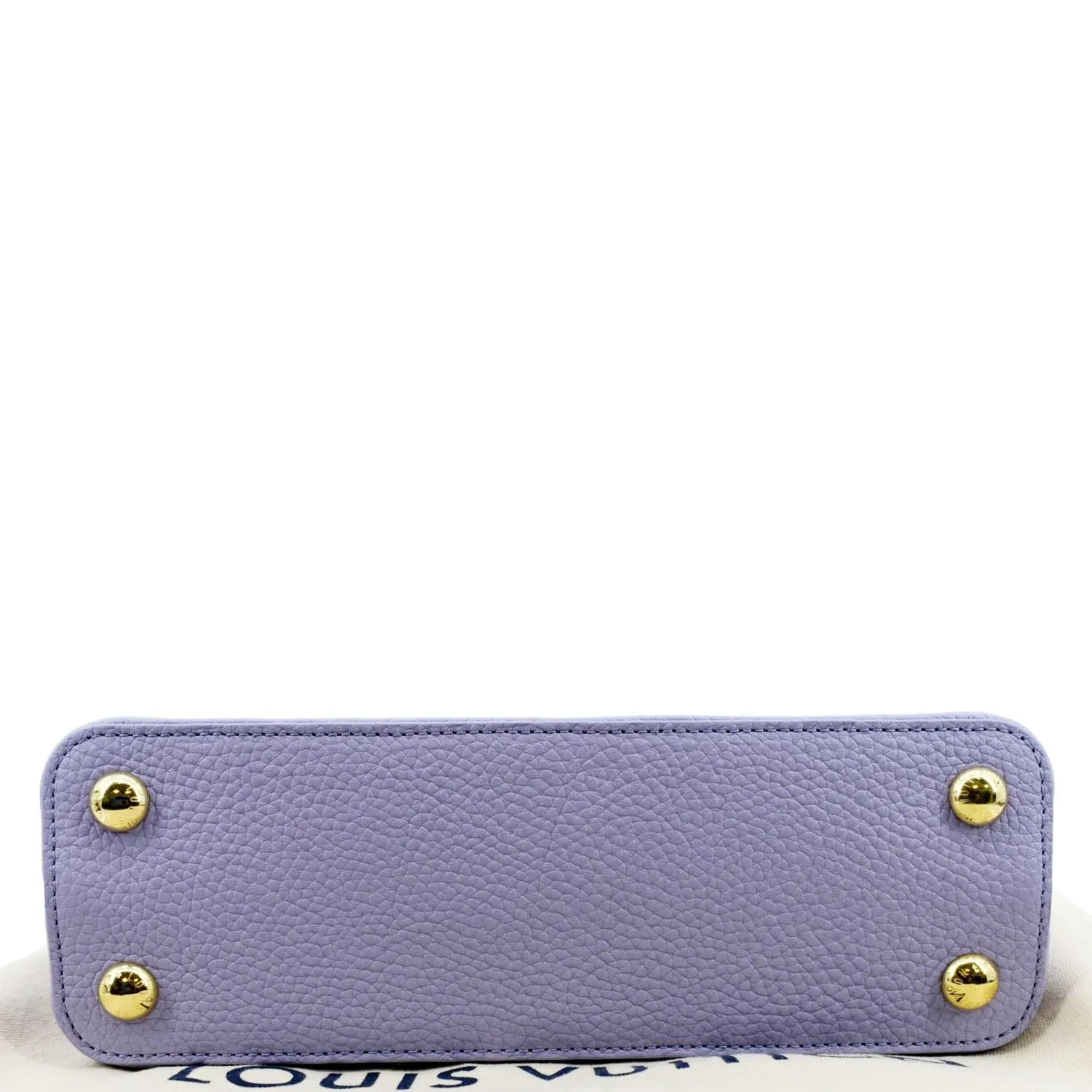 LOUIS VUITTON Capucines BB Taurillon Leather Shoulder Bag Purple