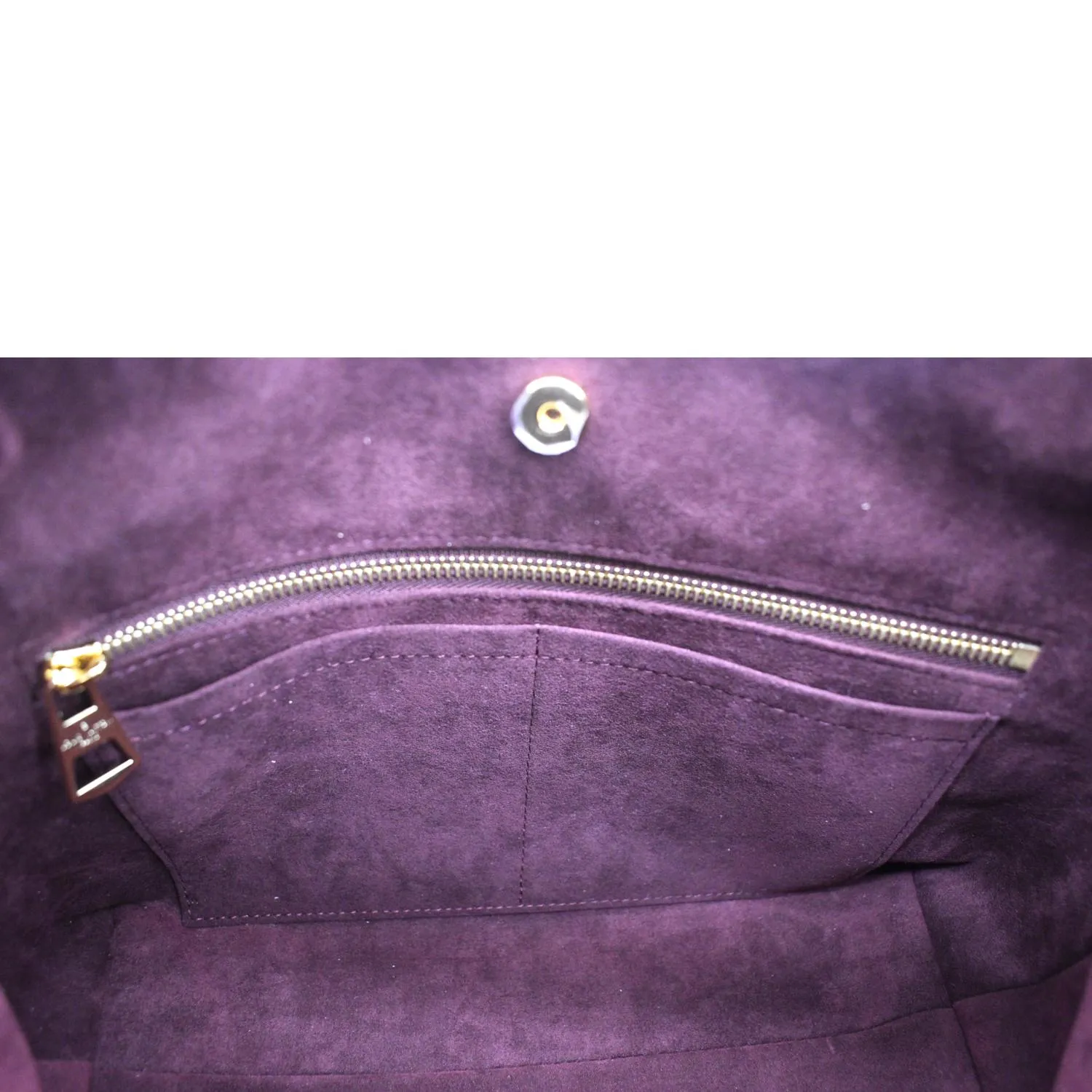 LOUIS VUITTON Carryall PM Monogram Canvas Shoulder Bag Brown