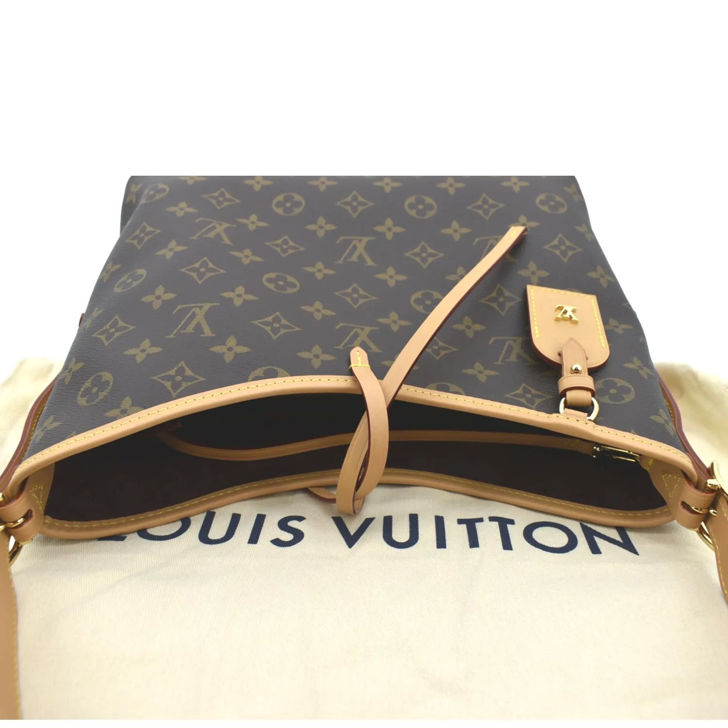LOUIS VUITTON Carryall PM Monogram Canvas Shoulder Bag Brown