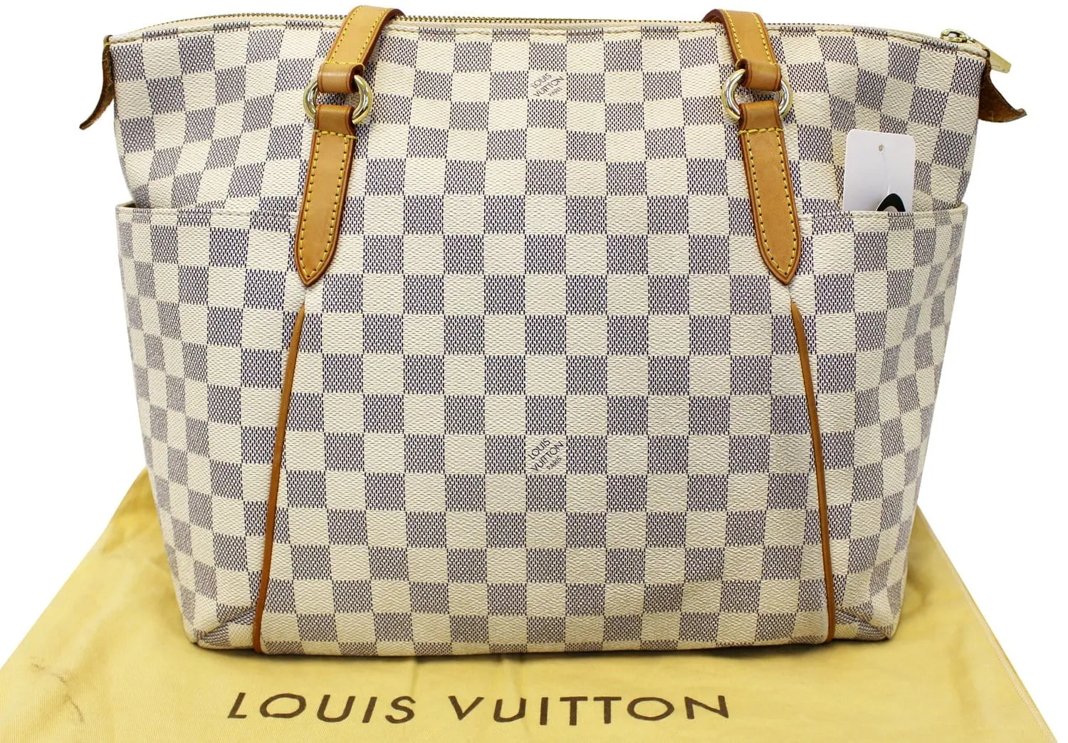 LOUIS VUITTON Damier Azur Totally MM Shoulder Handbag