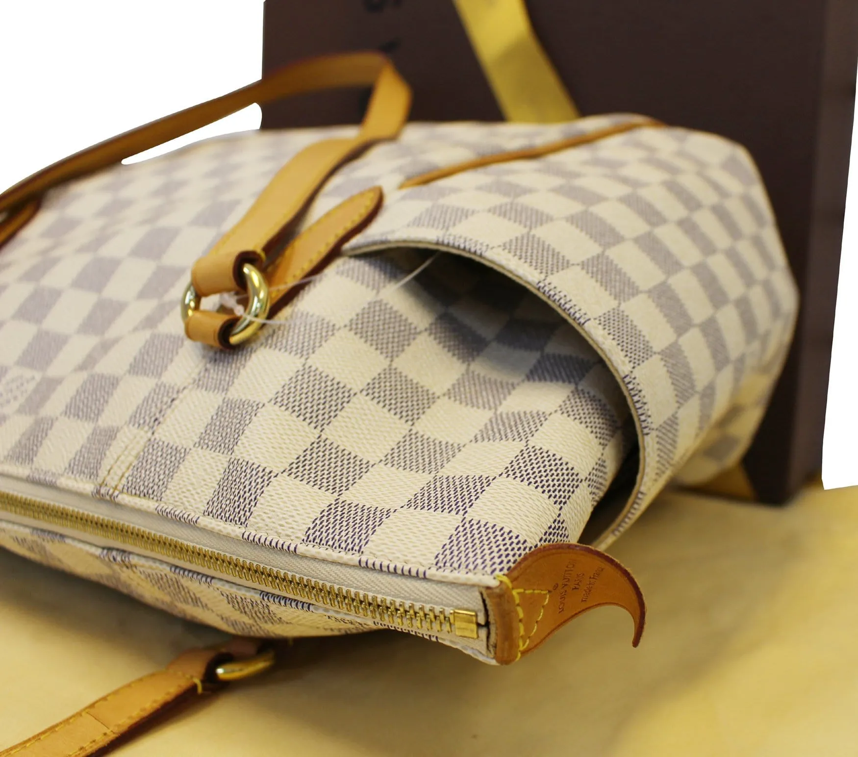 LOUIS VUITTON Damier Azur Totally MM Shoulder Handbag