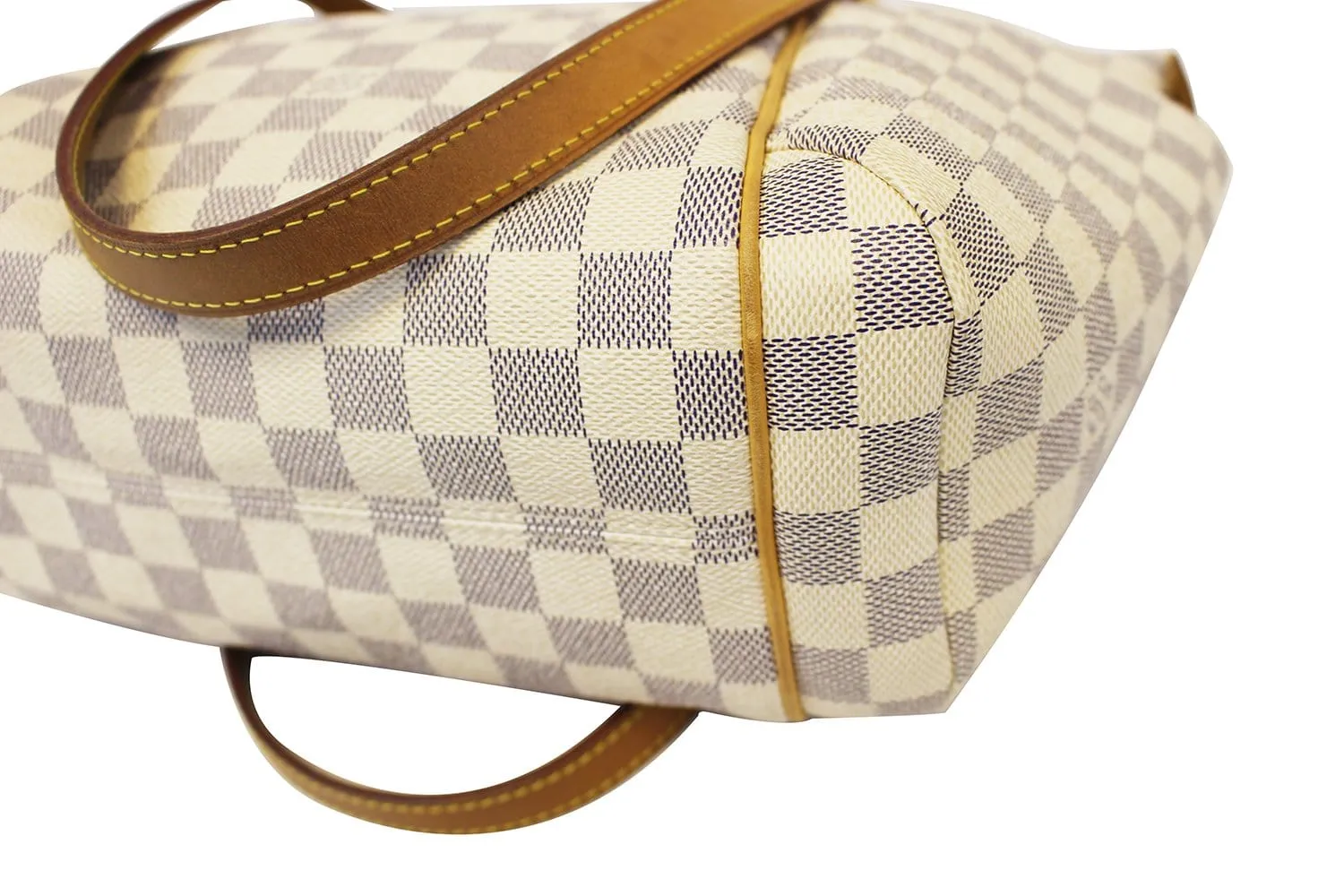 Louis Vuitton Damier Azur Totally PM Brown Shoulder Handbag