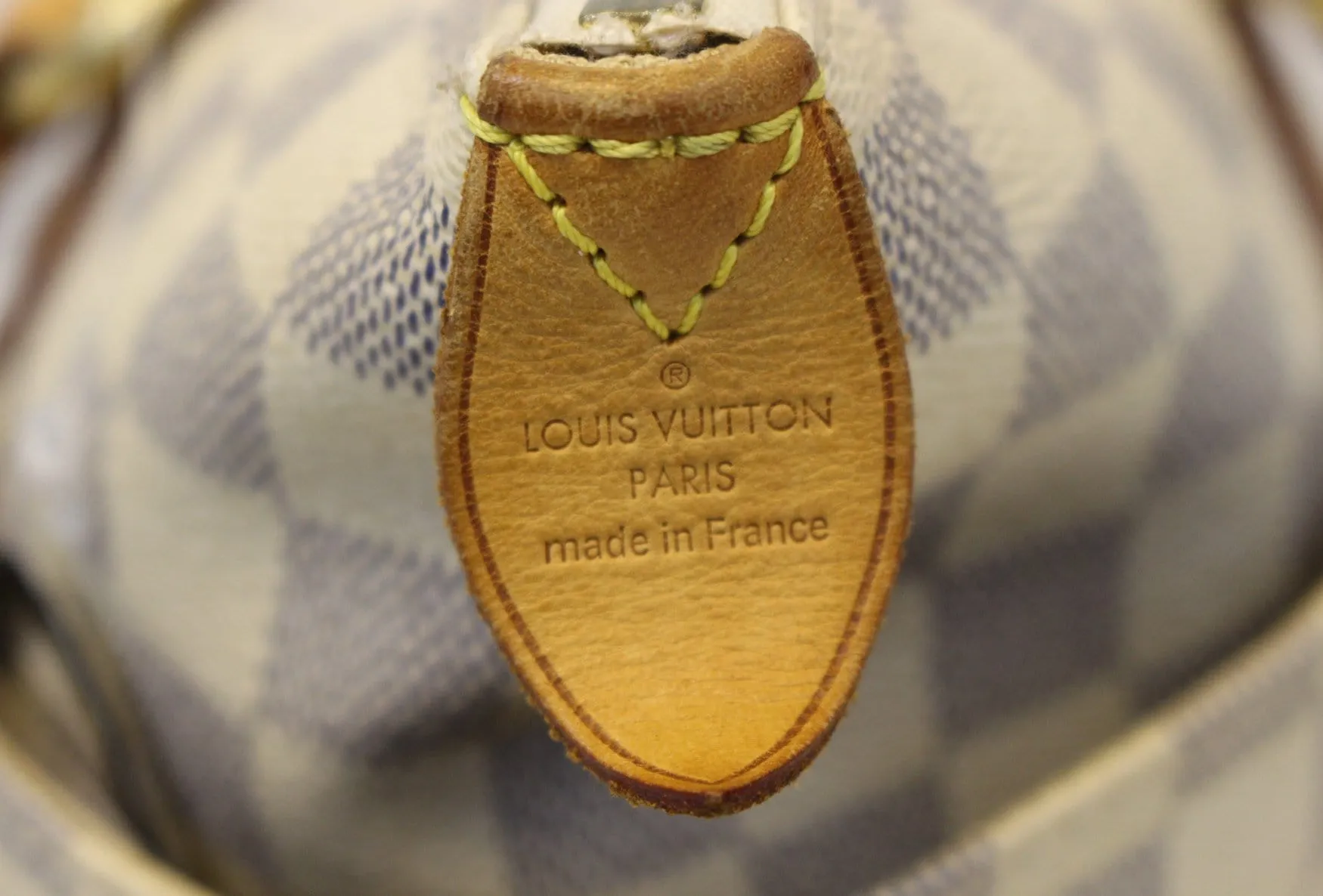 Louis Vuitton Damier Azur Totally PM Brown Shoulder Handbag