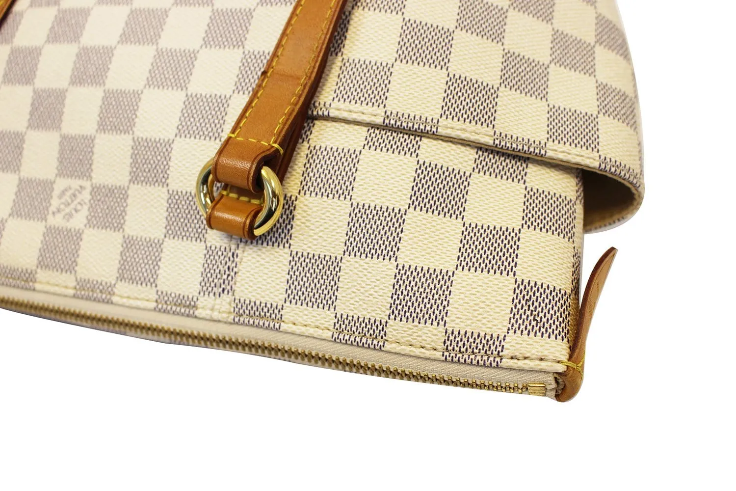 Louis Vuitton Damier Azur Totally PM Brown Shoulder Handbag