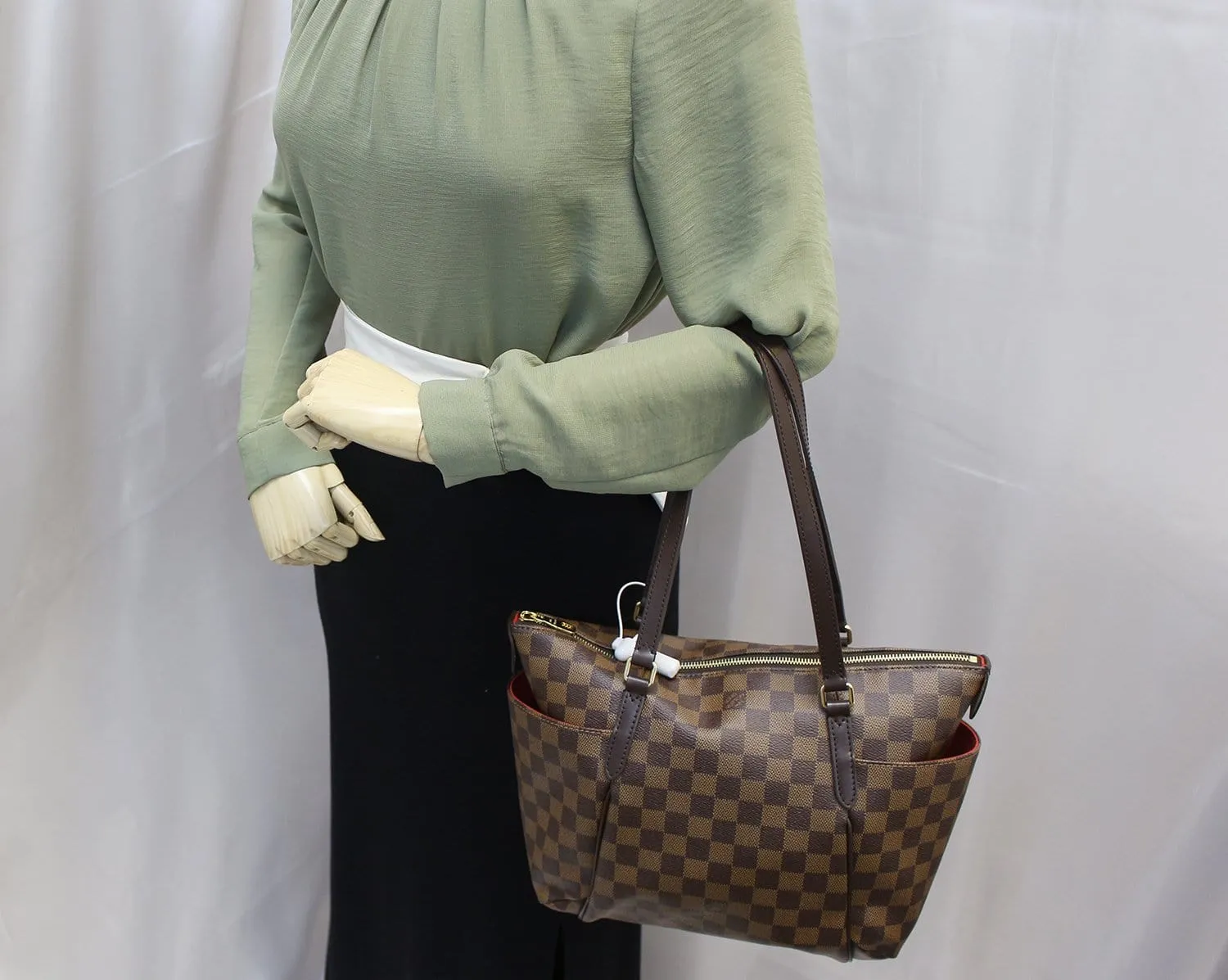 LOUIS VUITTON Damier Ebene Totally PM Shoulder Bag