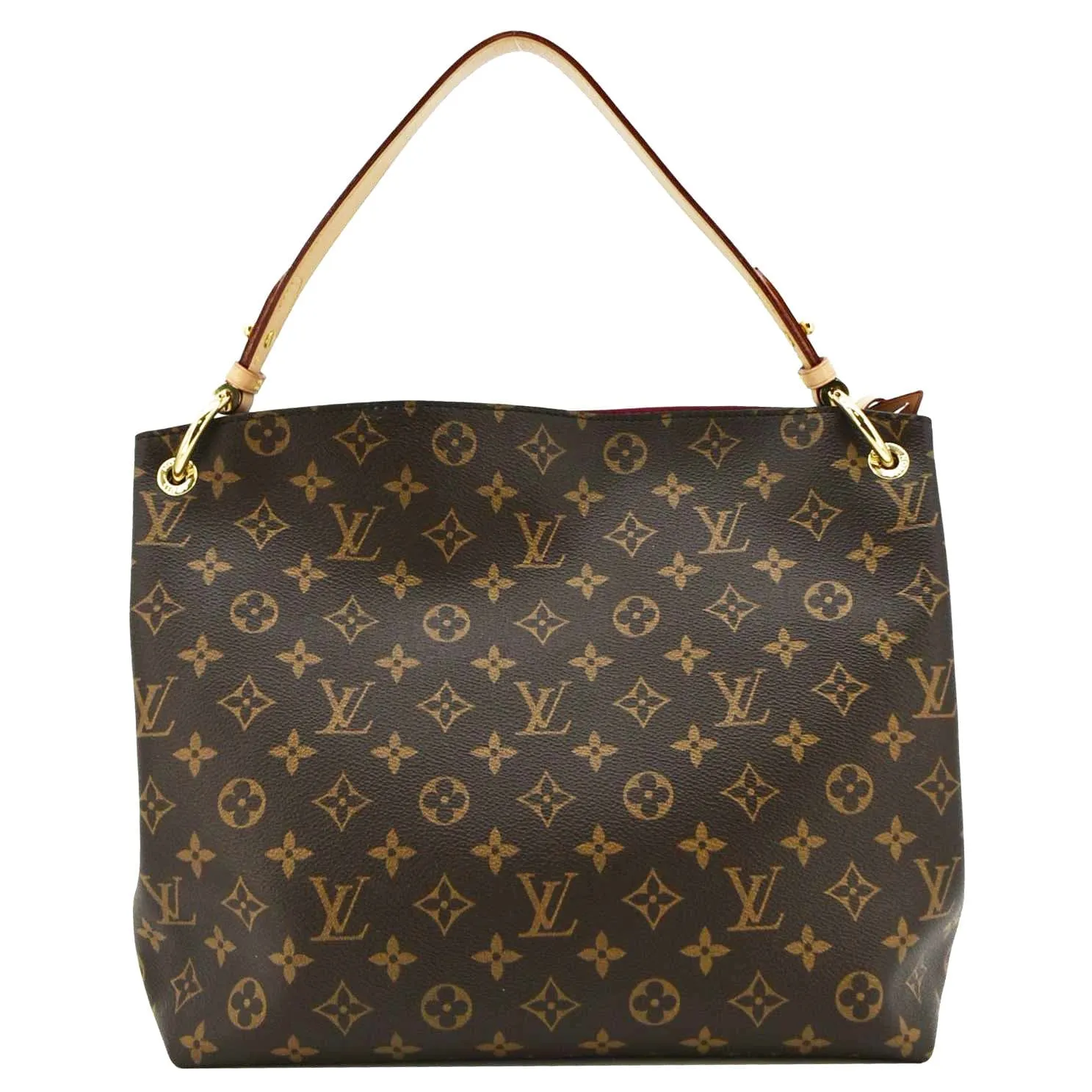 LOUIS VUITTON Graceful PM Monogram Canvas Hobo Shoulder Bag Brown