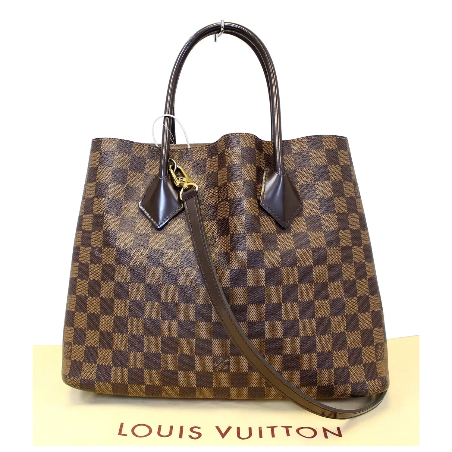 LOUIS VUITTON Kensington Damier Ebene Shoulder Handbag