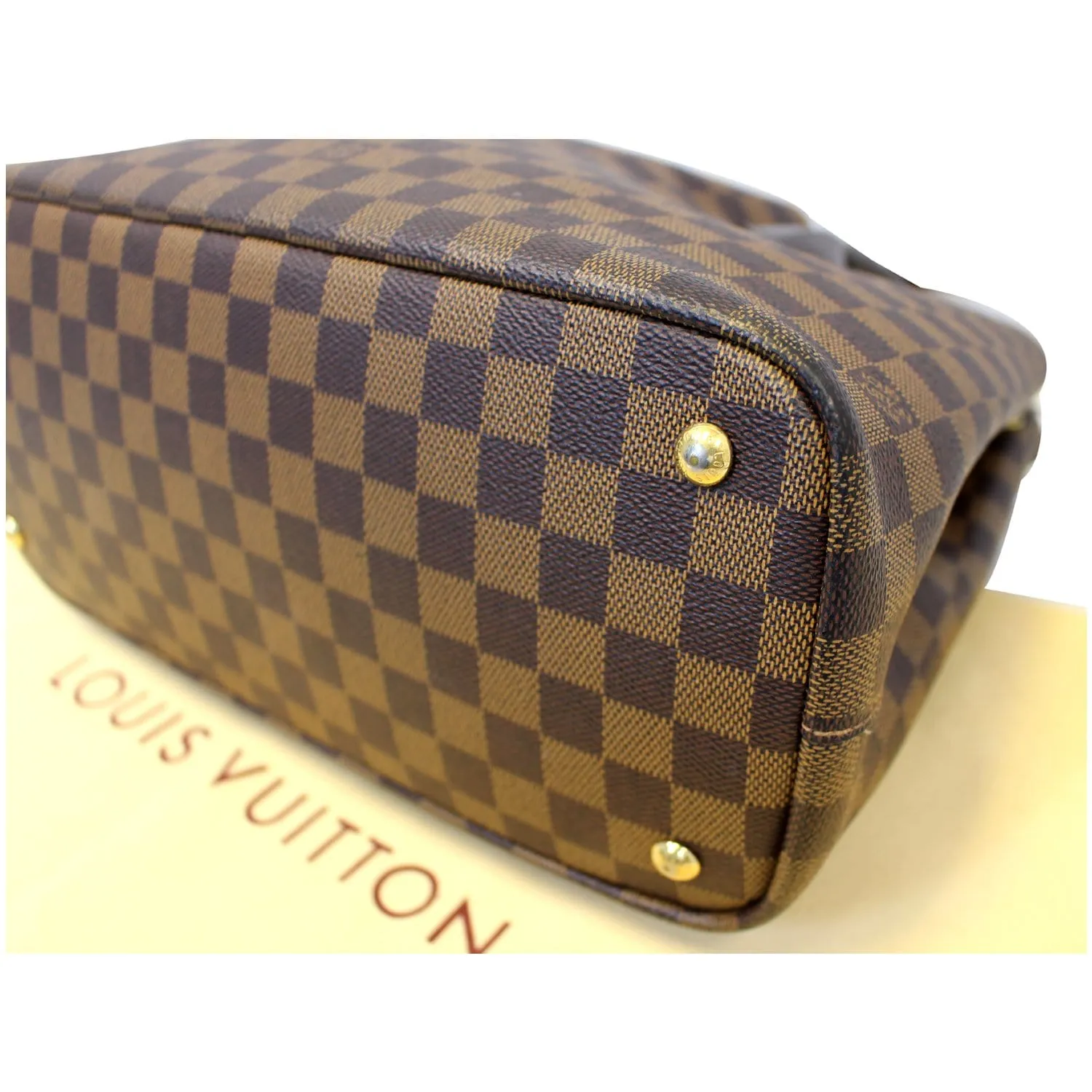 LOUIS VUITTON Kensington Damier Ebene Shoulder Handbag