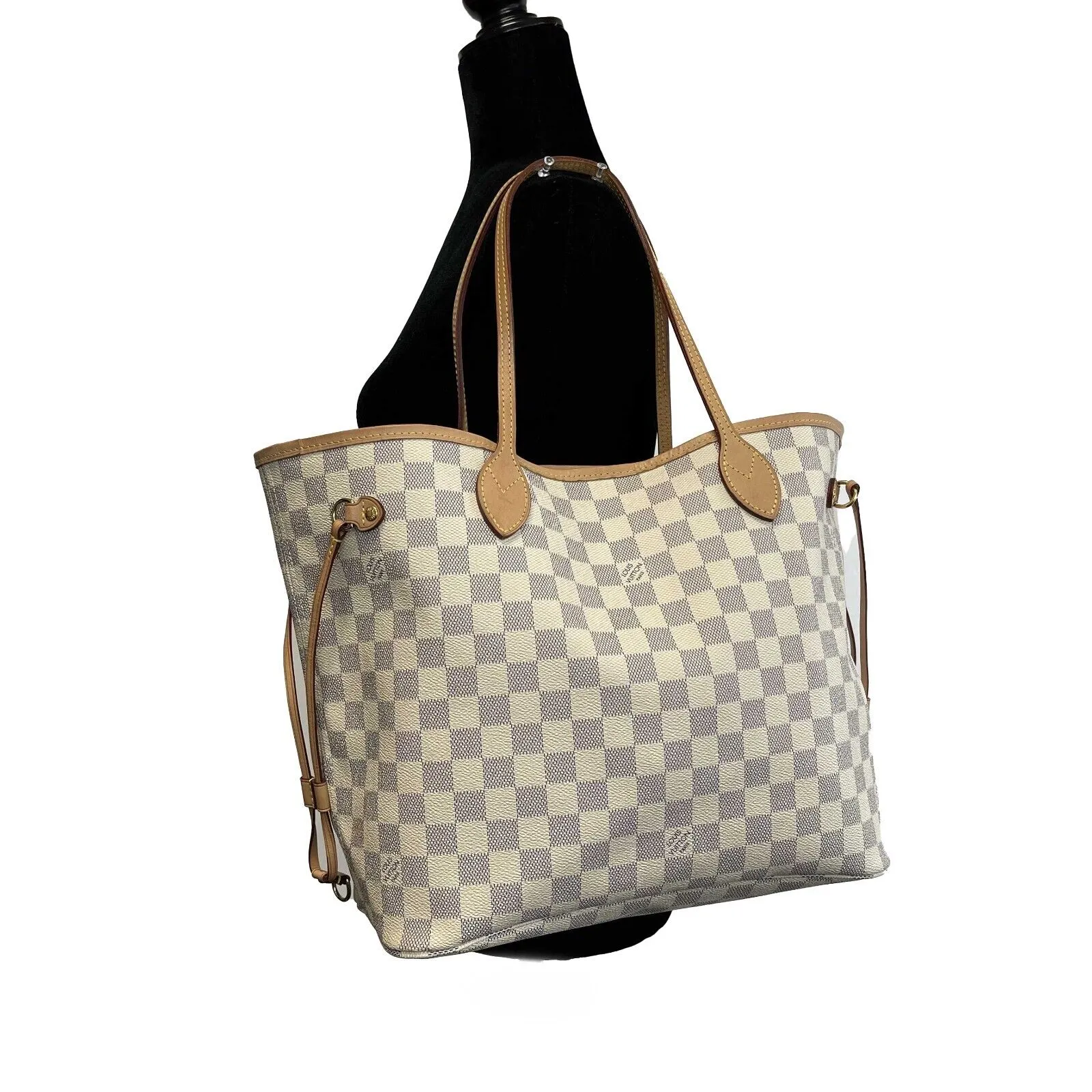 Louis Vuitton - LV Neverfull MM Damier Azur Cream Canvas Tote