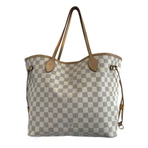 Louis Vuitton - LV Neverfull MM Damier Azur Cream Canvas Tote