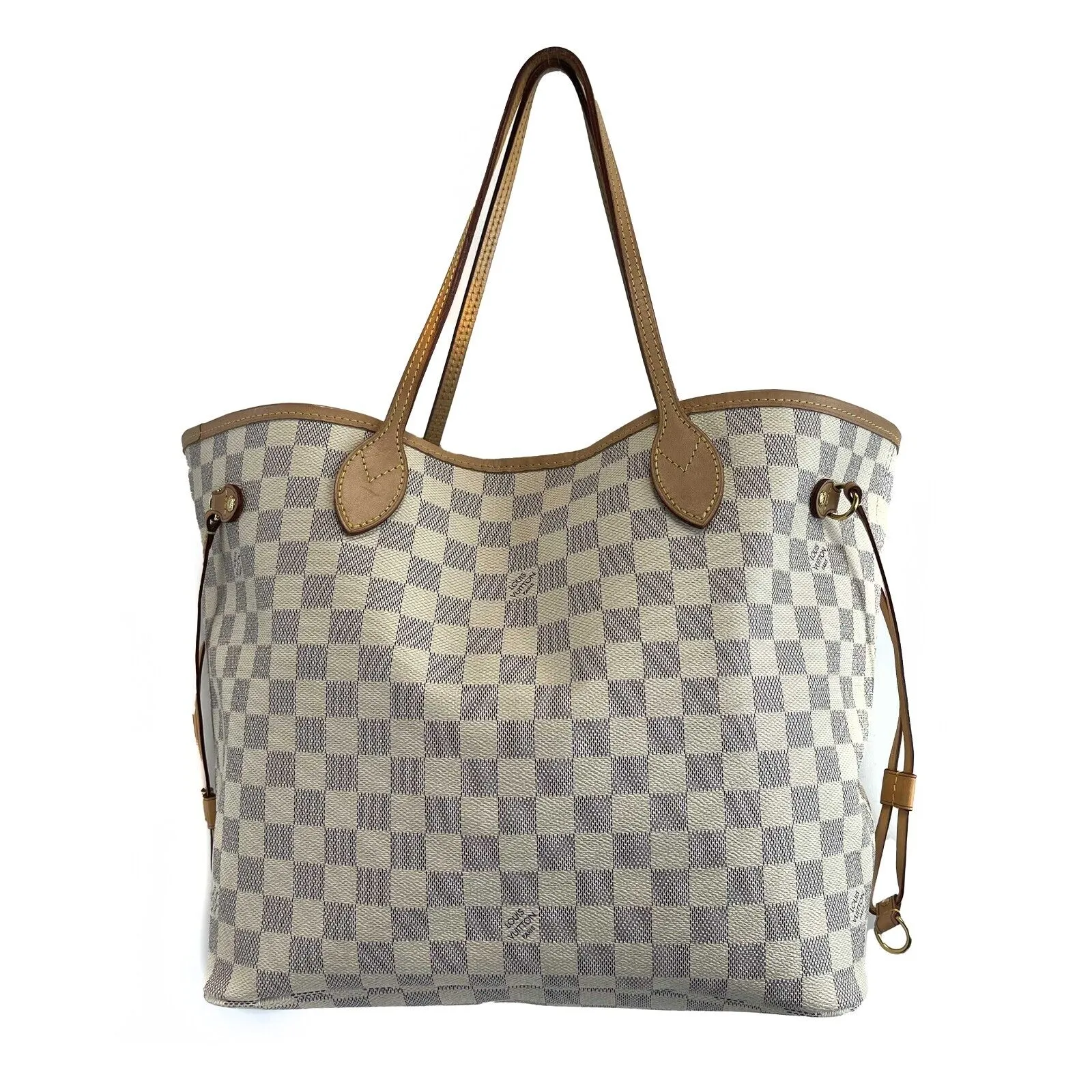 Louis Vuitton - LV Neverfull MM Damier Azur Cream Canvas Tote