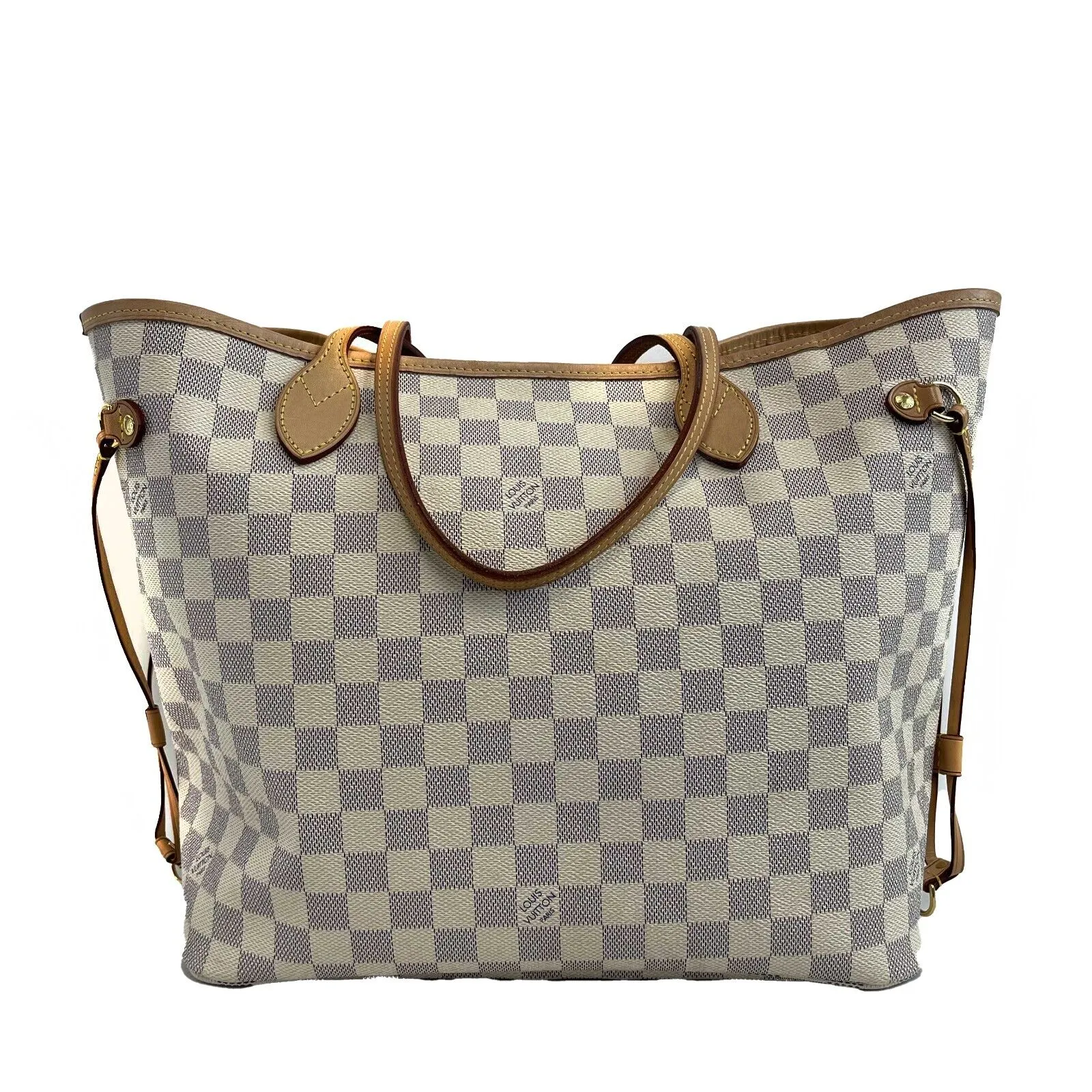 Louis Vuitton - LV Neverfull MM Damier Azur Cream Canvas Tote