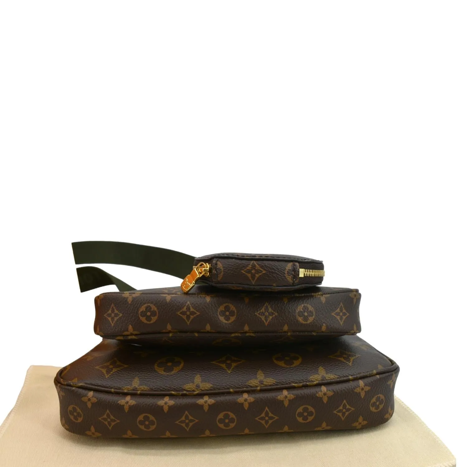 LOUIS VUITTON Multi Pochette Accessoires Monogram Canvas Shoulder Bag Khaki