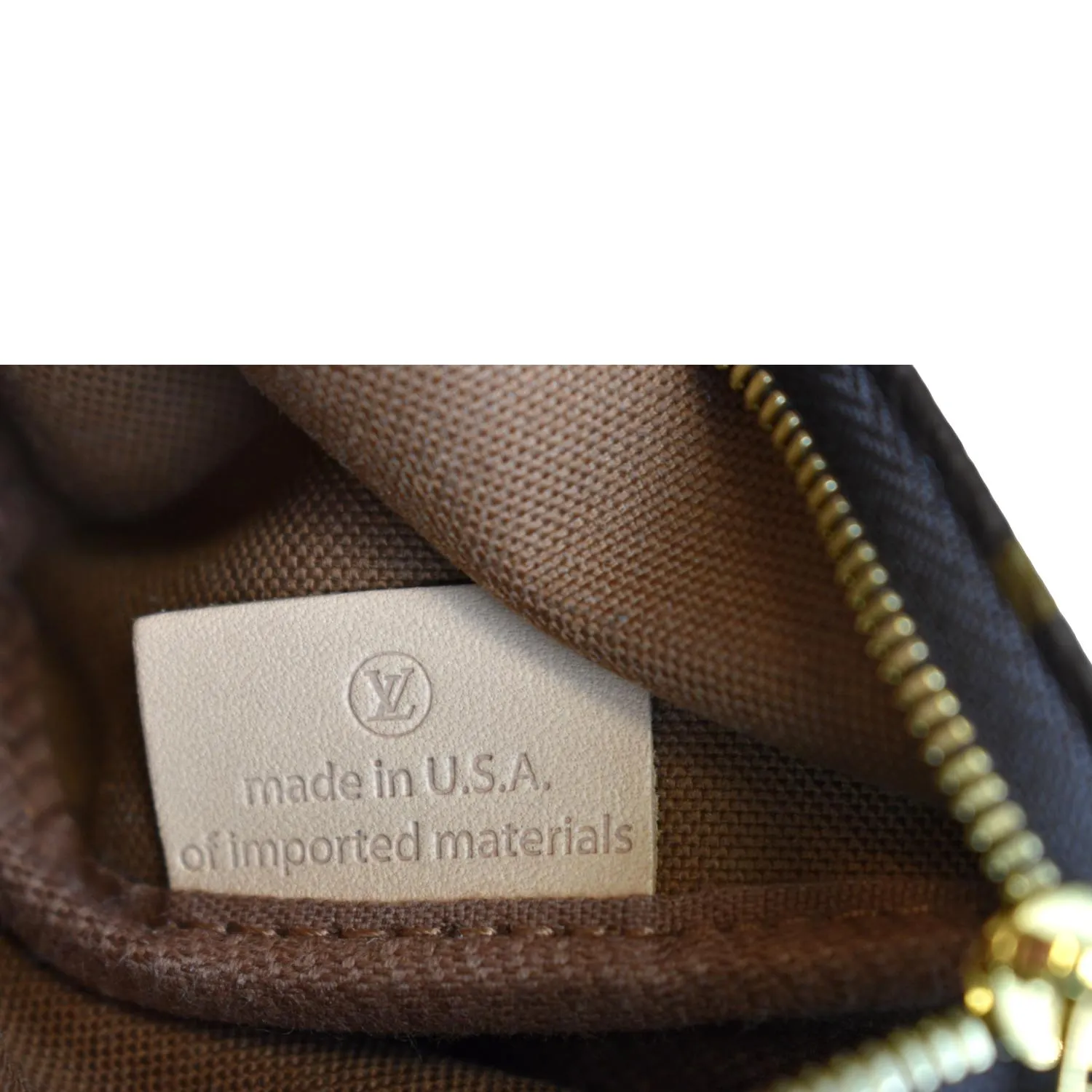 LOUIS VUITTON Multi Pochette Accessoires Monogram Canvas Shoulder Bag Khaki