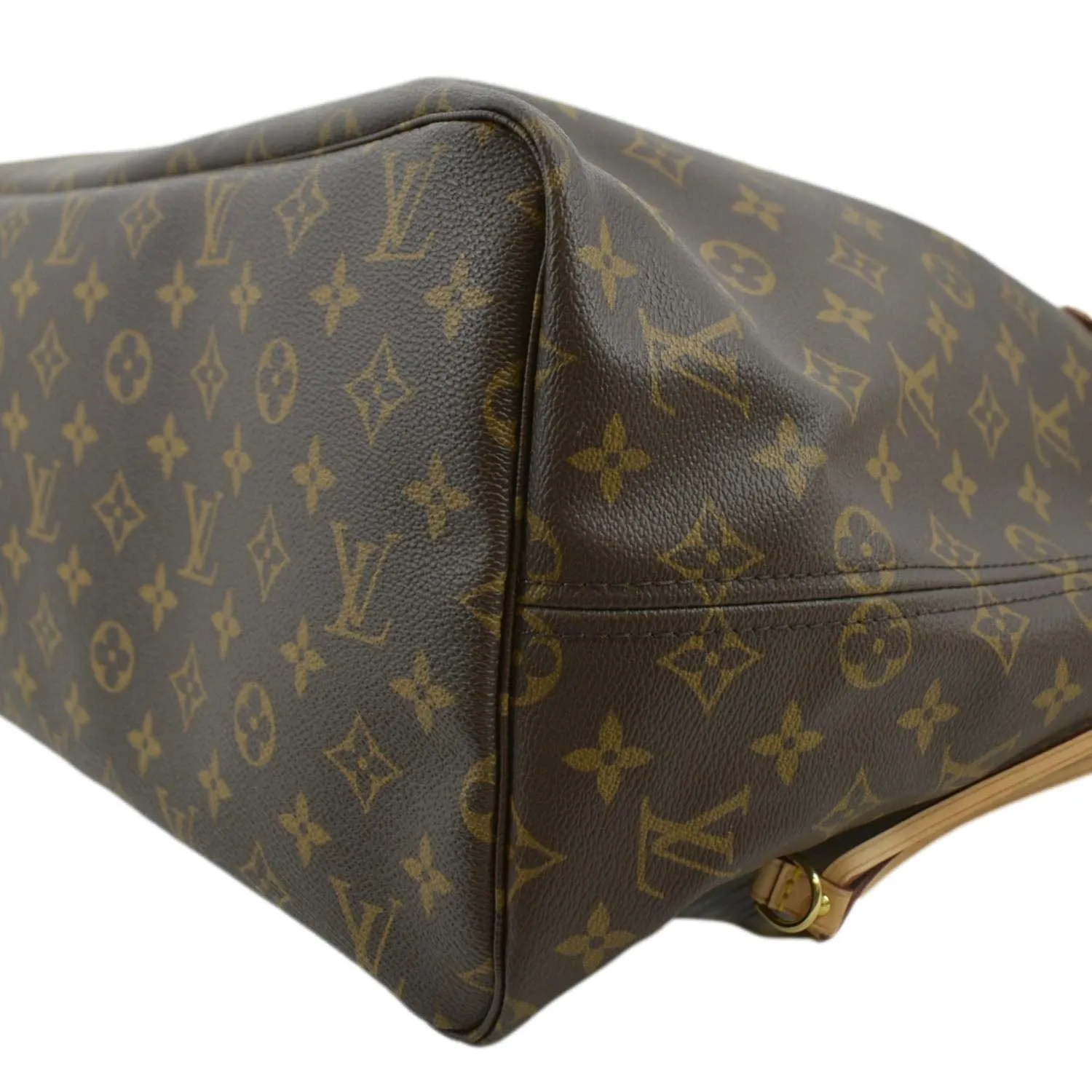 LOUIS VUITTON Neverfull GM Monogram Canvas Tote Bag Brown