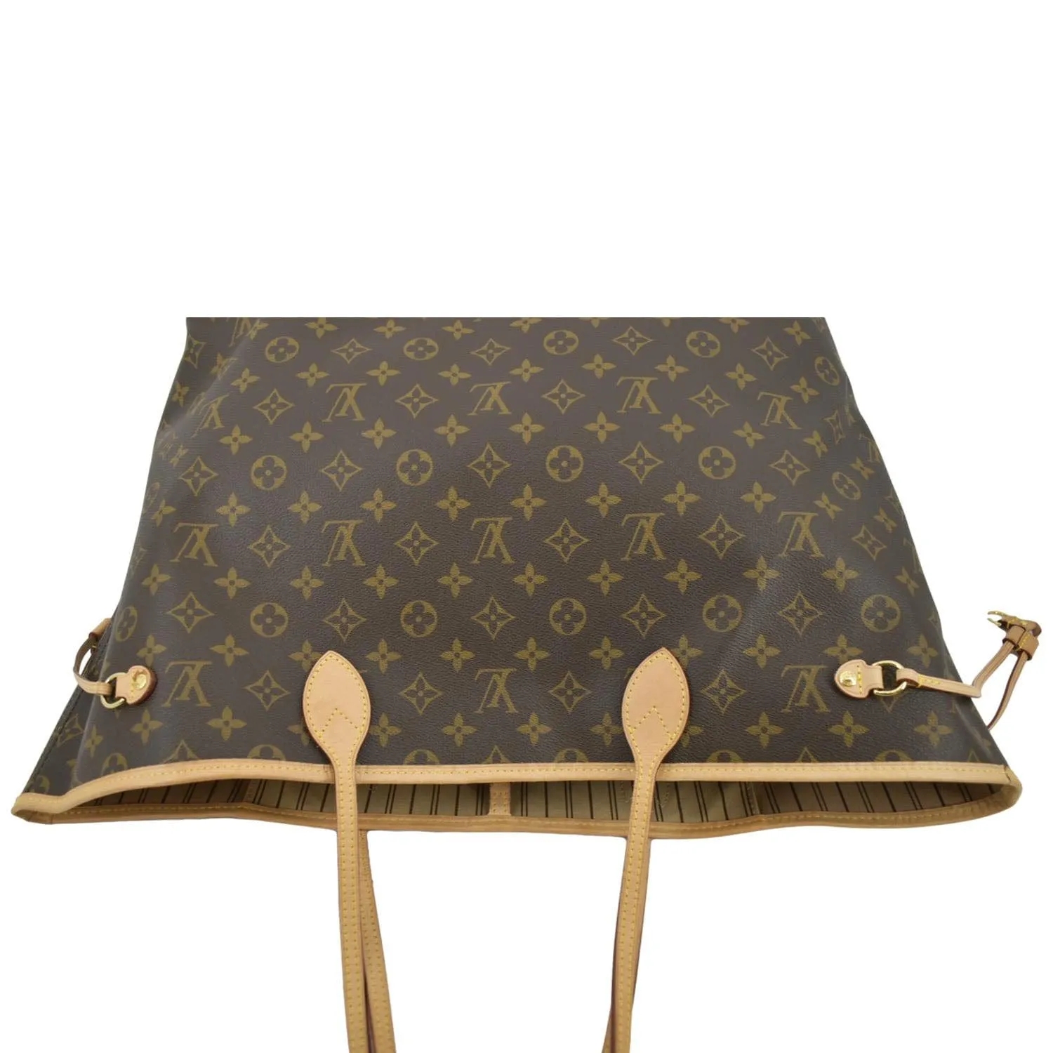 LOUIS VUITTON Neverfull GM Monogram Canvas Tote Bag Brown
