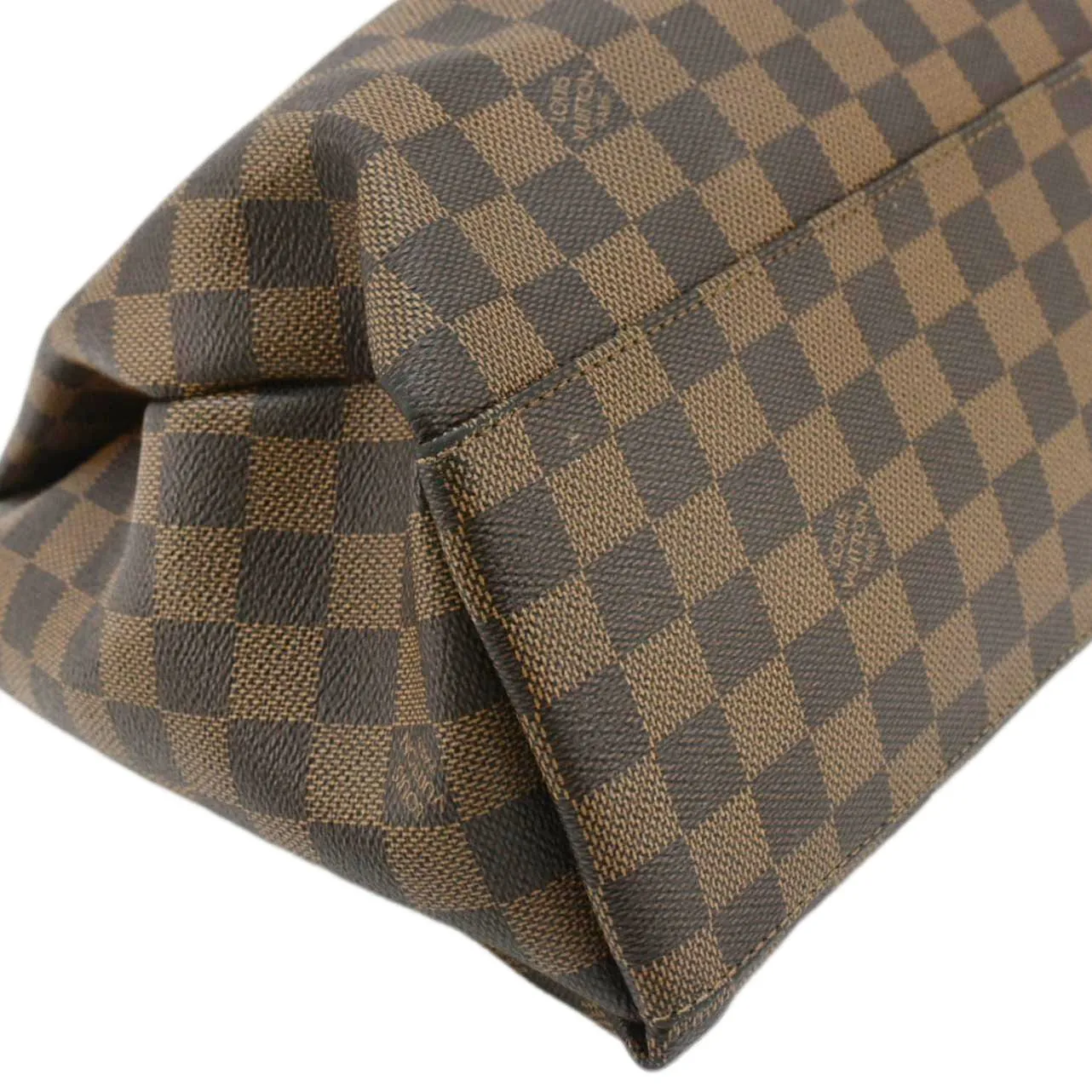 LOUIS VUITTON Odeon MM Damier Ebene Shoulder Bag Black