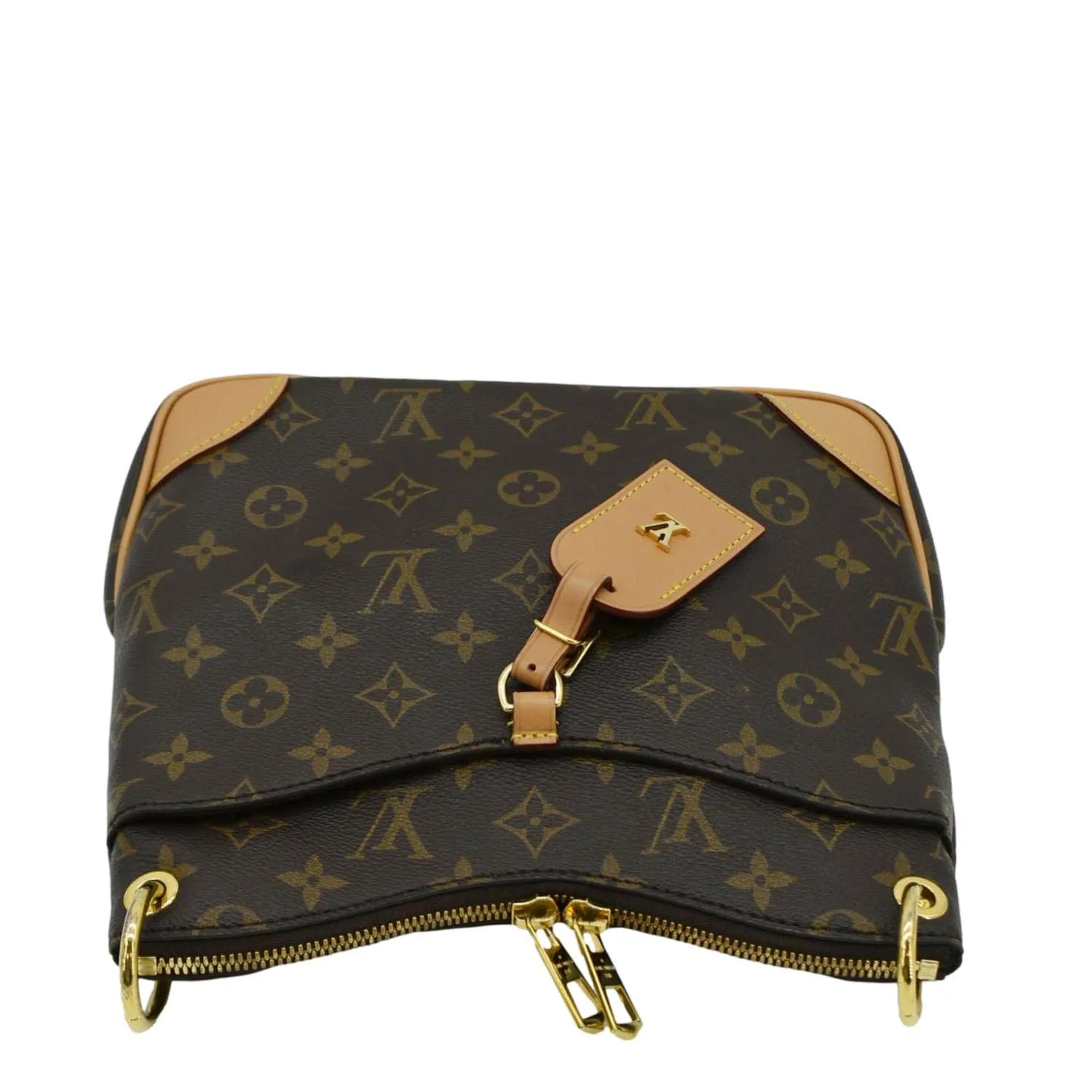 LOUIS VUITTON Odeon PM Monogram Canvas Shoulder Bag Brown