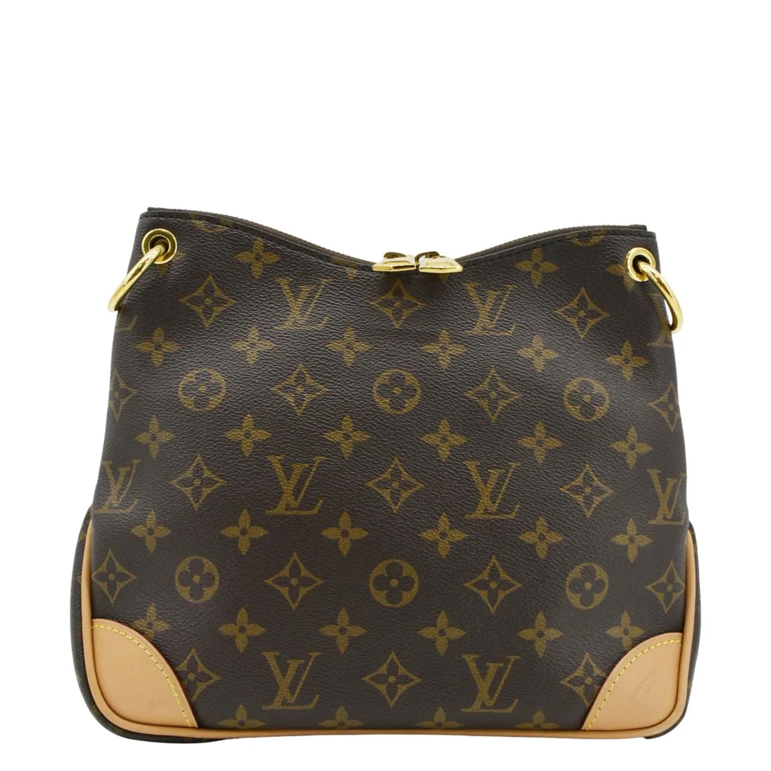 LOUIS VUITTON Odeon PM Monogram Canvas Shoulder Bag Brown