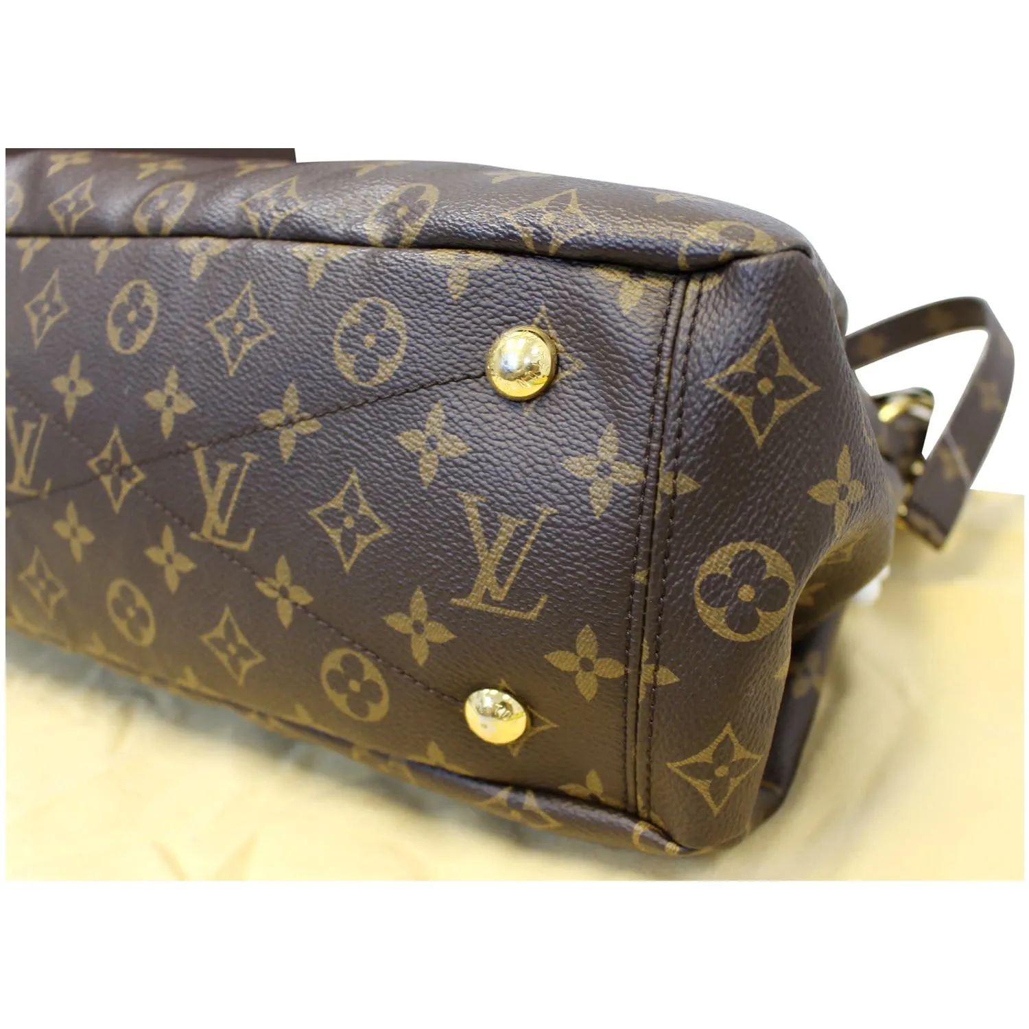 LOUIS VUITTON Pallas Monogram Canvas 2Way Shoulder Bag Cerise