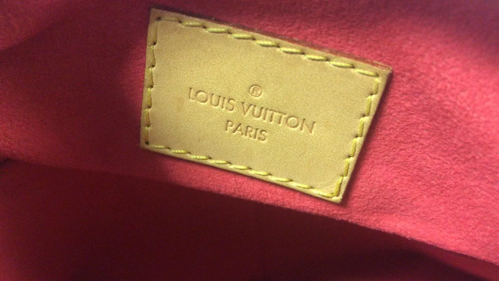 LOUIS VUITTON Pallas Monogram Canvas 2Way Shoulder Bag Cerise
