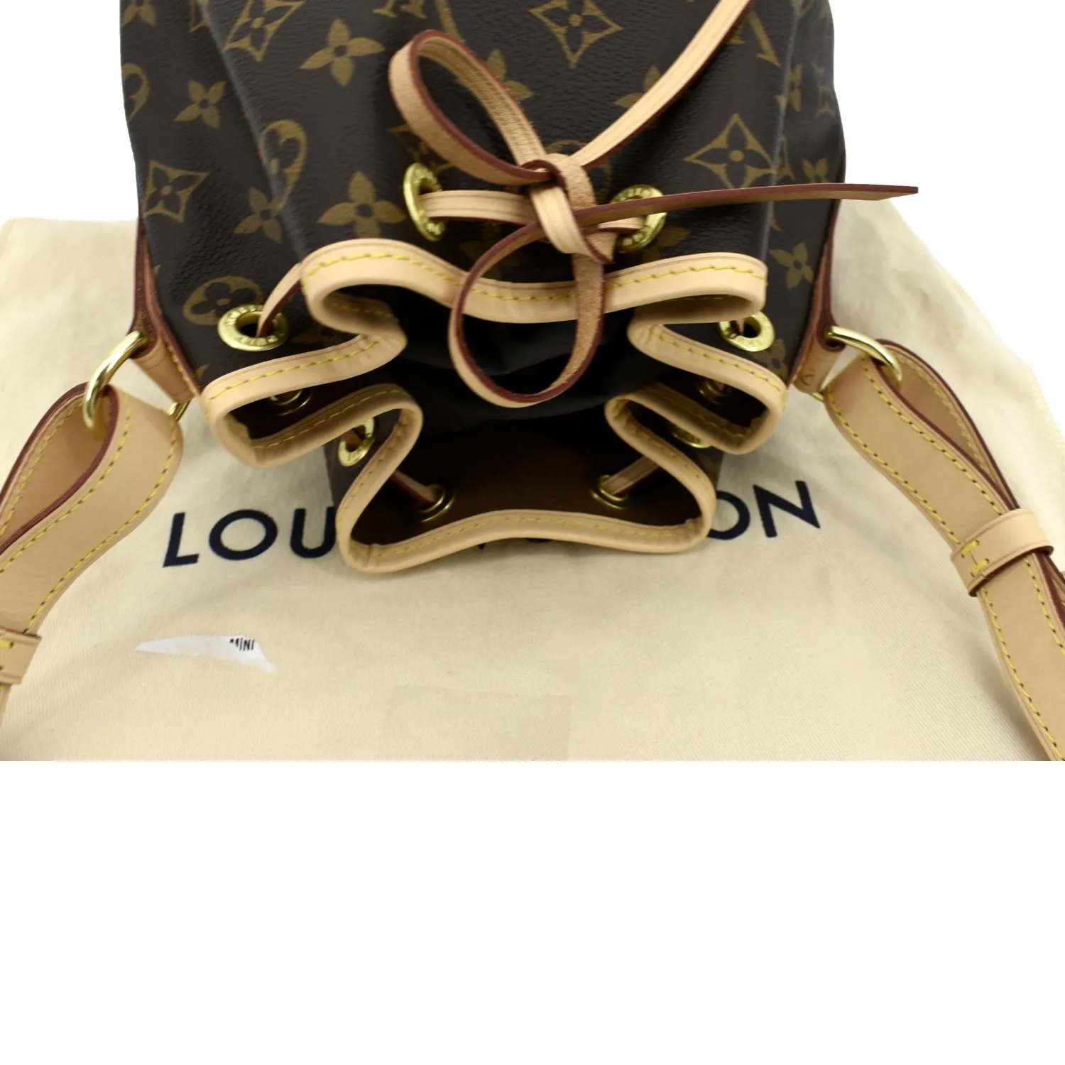 LOUIS VUITTON Petit Noe NM Monogram Canvas Shoulder Bag Brown