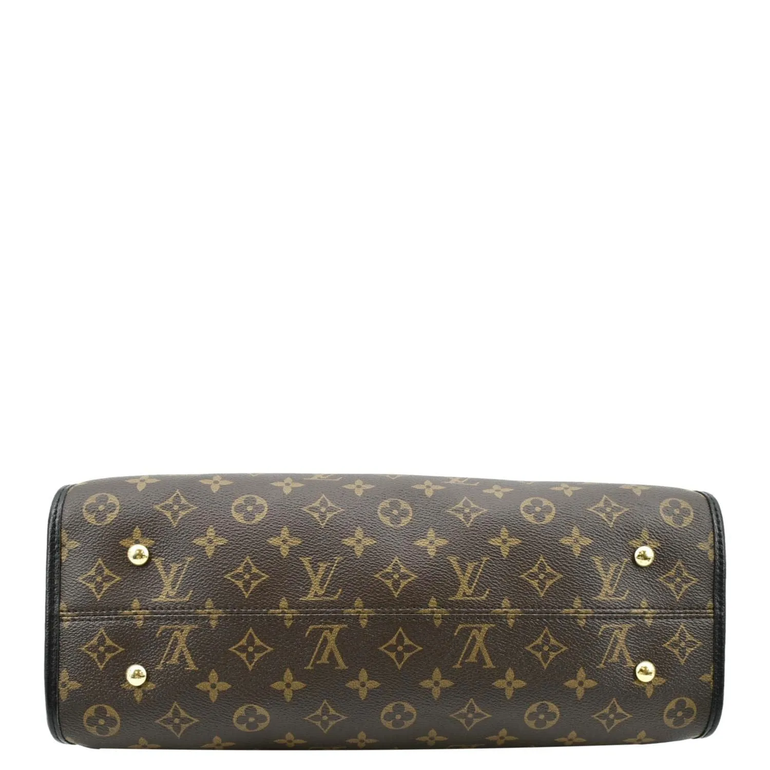 LOUIS VUITTON Popincourt NM Monogram Canvas Tote Bag Brown