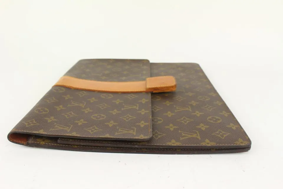 Louis Vuitton Rare Vintage Monogram Lena Portfolio Clutch Porte Documents 1013lv1